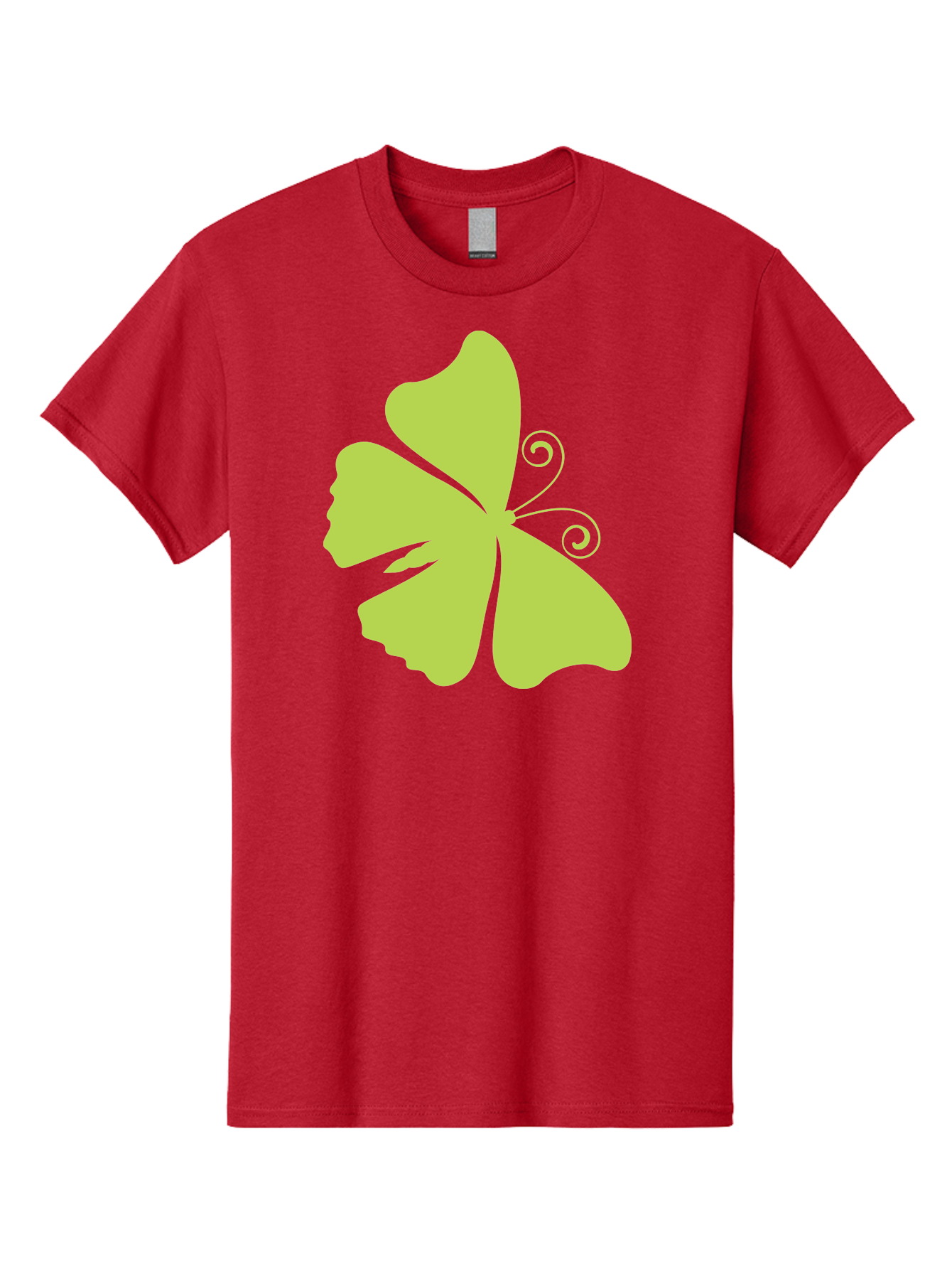 Shamrock-Graphic Men'S Graphic Tee, 100% Cotton, Comfortable Casual Summer Wear, Machine Washable, Clover Silhouette, Shamrock Graphic, Four-Leaf Clover, Irish Heritage, Luck Symbol, Green Leaf, Elegant Design, Minimalist Art, Simple Shapes Aad152