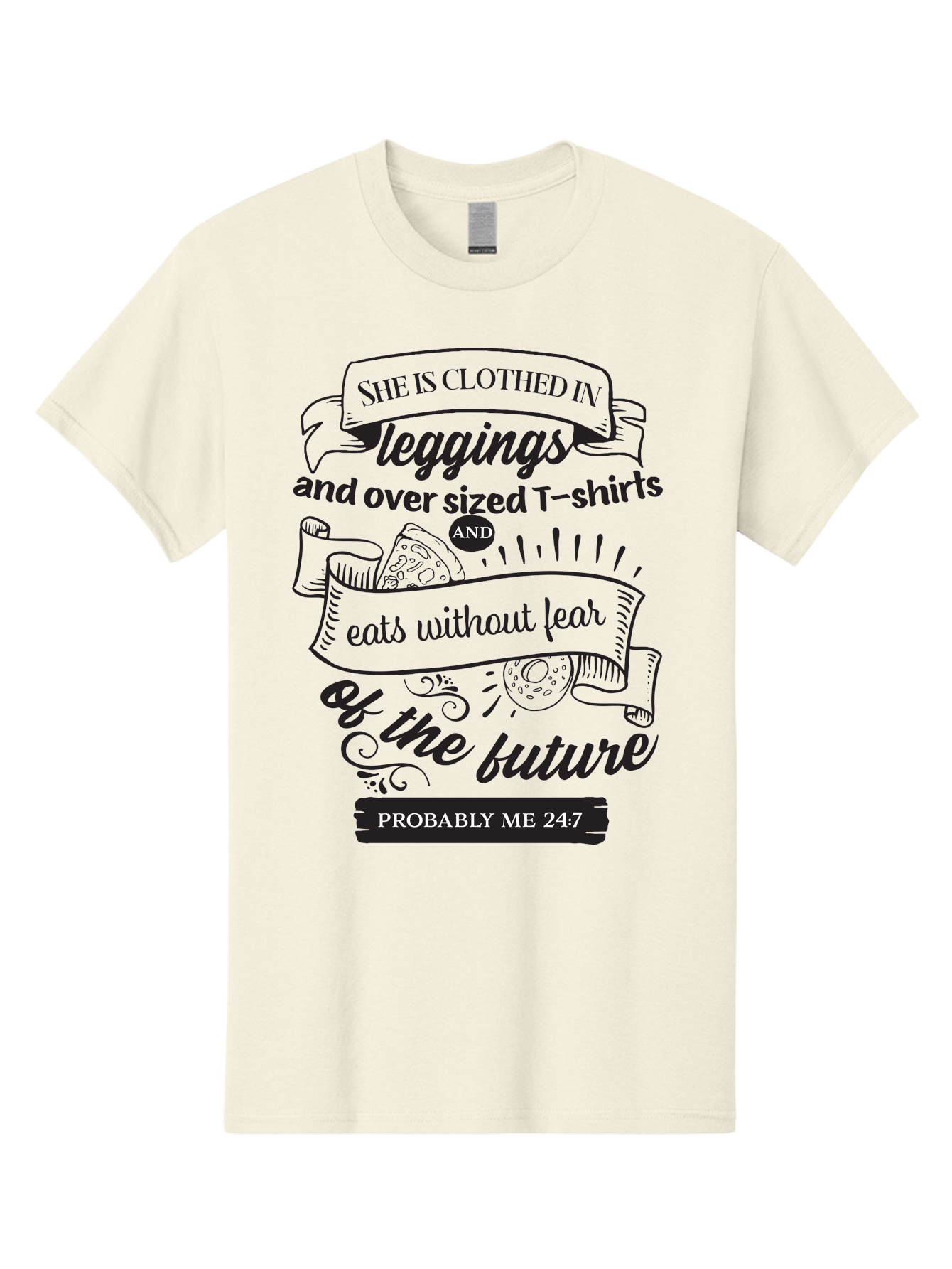 She-Is-Clothed-In-Leggings Men'S Graphic Tee, 100% Cotton, Comfortable Casual Summer Wear, Machine Washable, Funny Quote, Relatable Humor, Casual Fashion, Relaxed Lifestyle, Leggings And Oversized T-Shirts, Eating Without Fear, Aad156