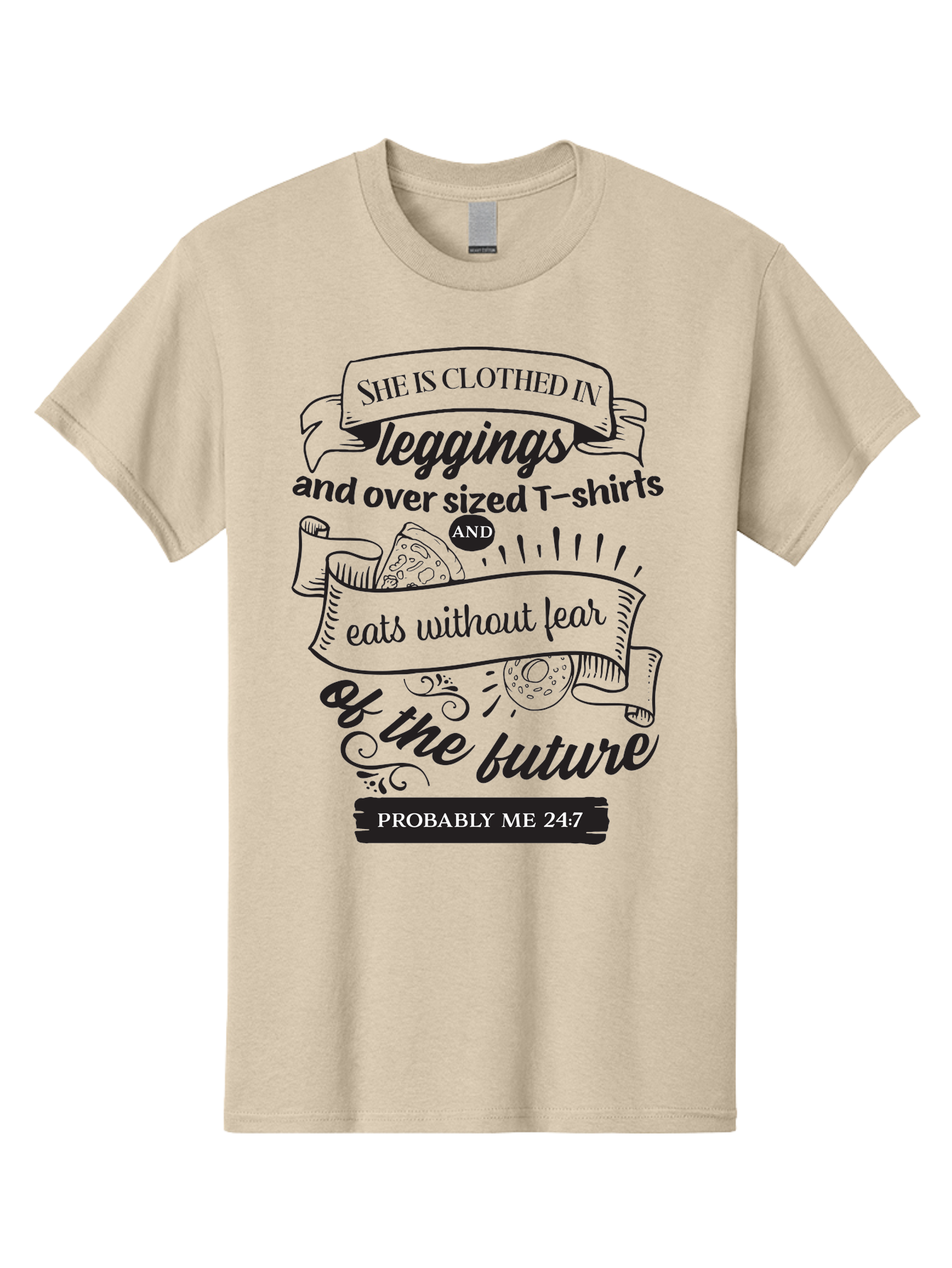 She-Is-Clothed-In-Leggings Men'S Graphic Tee, 100% Cotton, Comfortable Casual Summer Wear, Machine Washable, Funny Quote, Relatable Humor, Casual Fashion, Relaxed Lifestyle, Leggings And Oversized T-Shirts, Eating Without Fear, Aad156