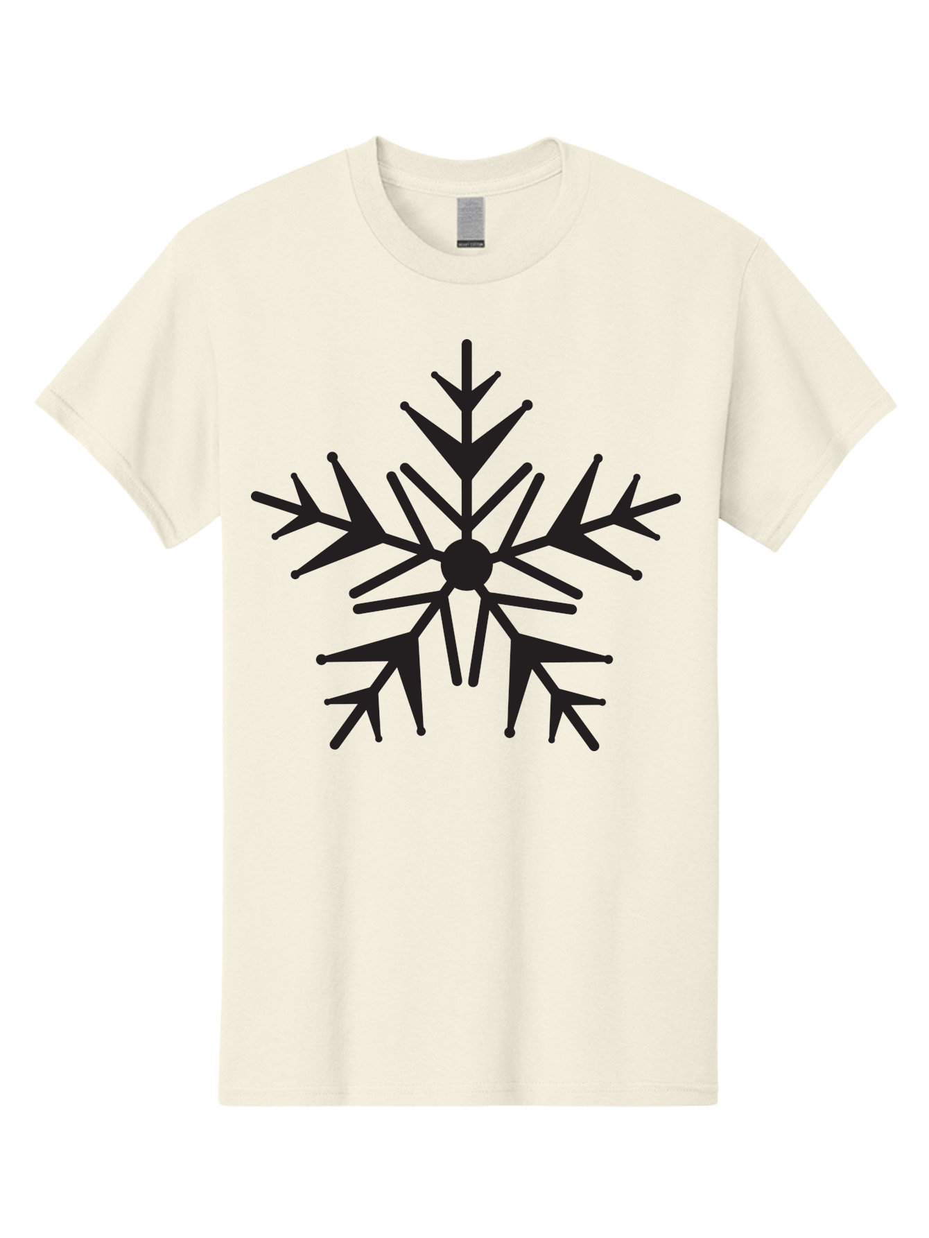 Snowflake-6 Men'S Graphic Tee, 100% Cotton, Comfortable Casual Summer Wear, Machine Washable, Snowflake, Winter Wonderland, Frosty Design, Delicate Pattern, Intricate Details, Symmetrical Shape, Winter Season, Festive Decoration Aad172
