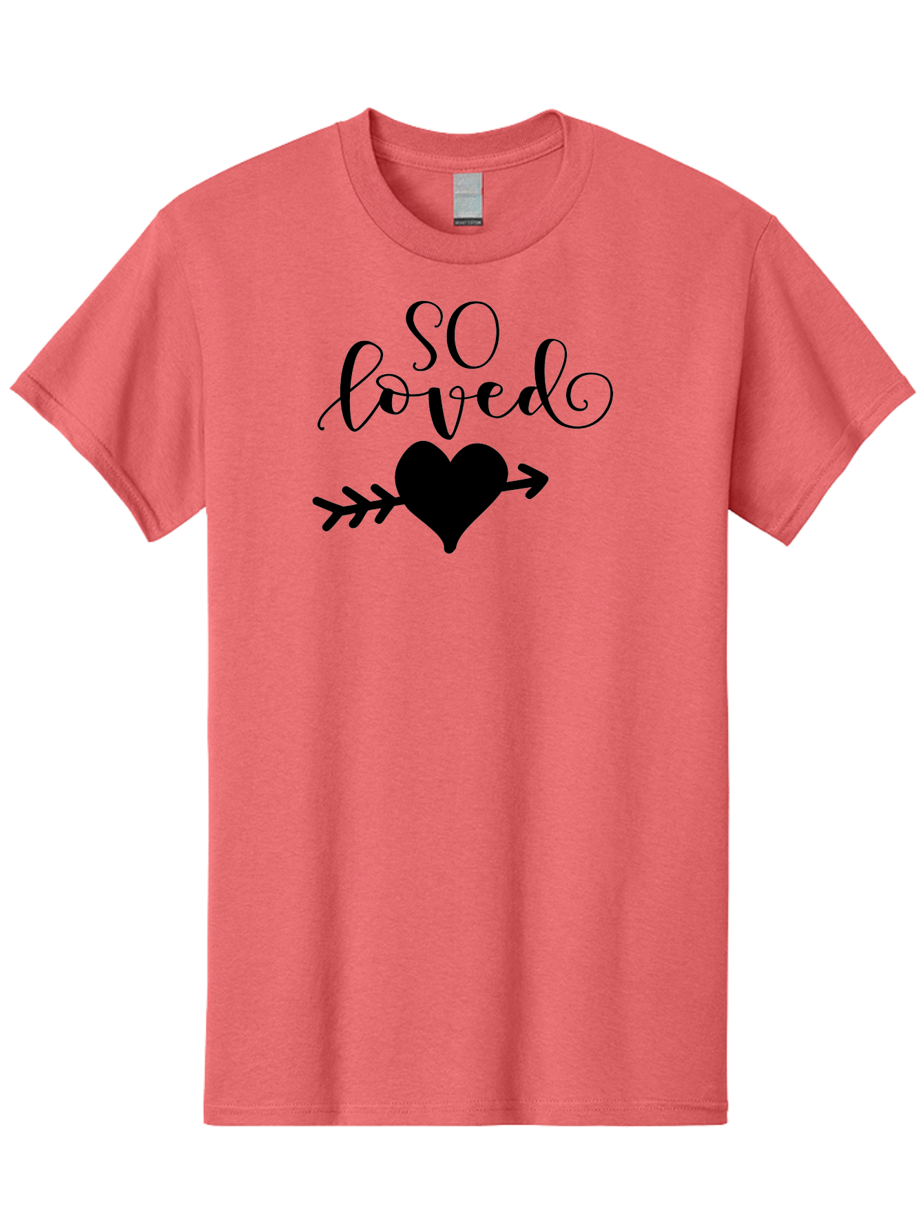 So-Loved Men'S Graphic Tee, 100% Cotton, Comfortable Casual Summer Wear, Machine Washable, Love Quote, Heart With Arrow, Valentines Day, Romantic Symbol, Love Message, Tender Feeling, Heartwarming, Love Inspiration Aad182