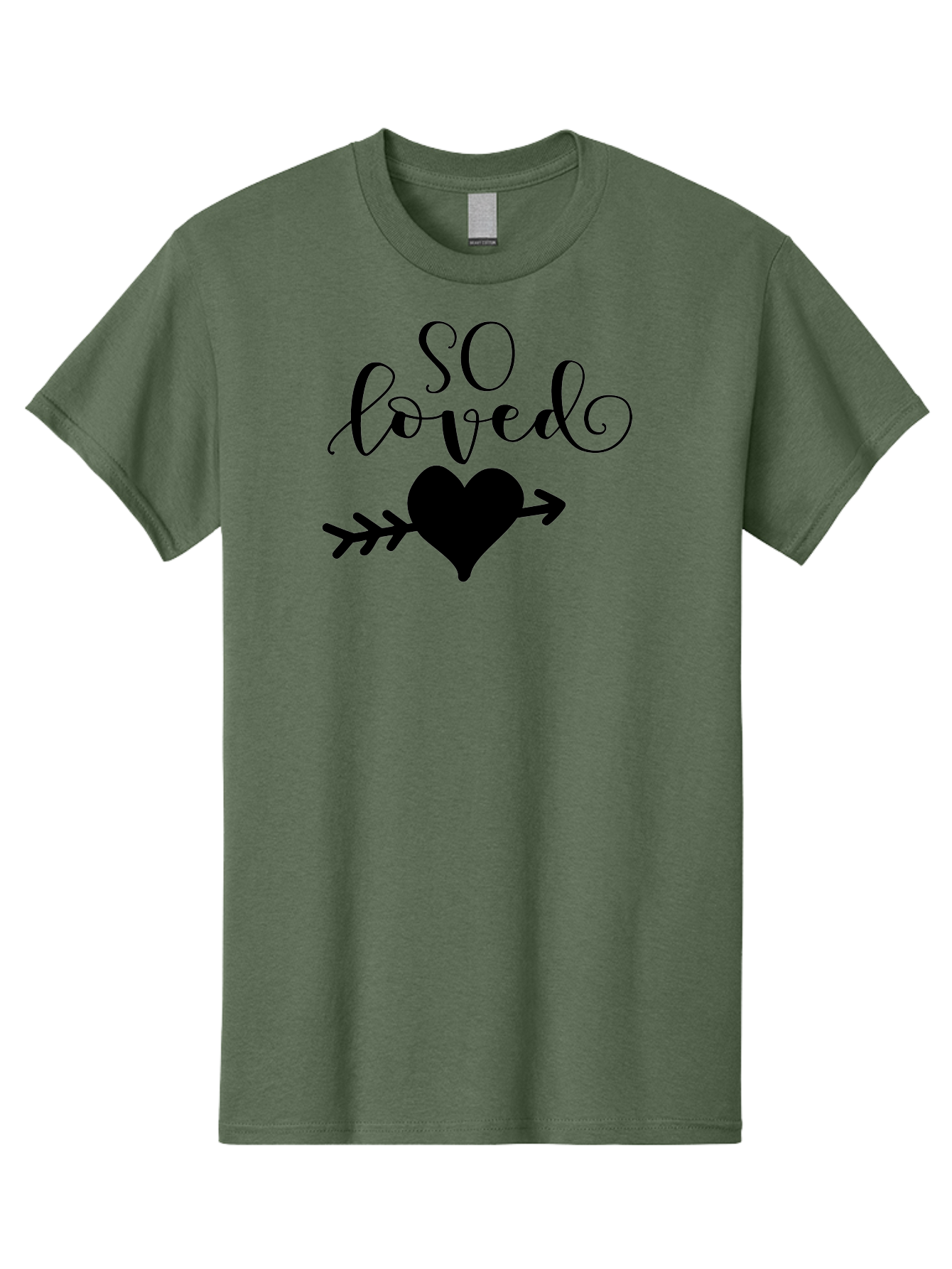 So-Loved Men'S Graphic Tee, 100% Cotton, Comfortable Casual Summer Wear, Machine Washable, Love Quote, Heart With Arrow, Valentines Day, Romantic Symbol, Love Message, Tender Feeling, Heartwarming, Love Inspiration Aad182