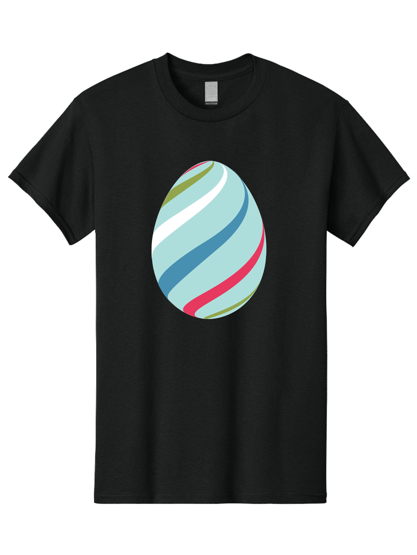 Striped-Easter-Egg Men'S Graphic Tee, 100% Cotton, Comfortable Casual Summer Wear, Machine Washable, Easter Egg Decoration, Colorful Stripes, Spring Theme, Pastel Colors, Festive Design, Easter Celebration, Egg Hunt, Vibrant Colors Aad205