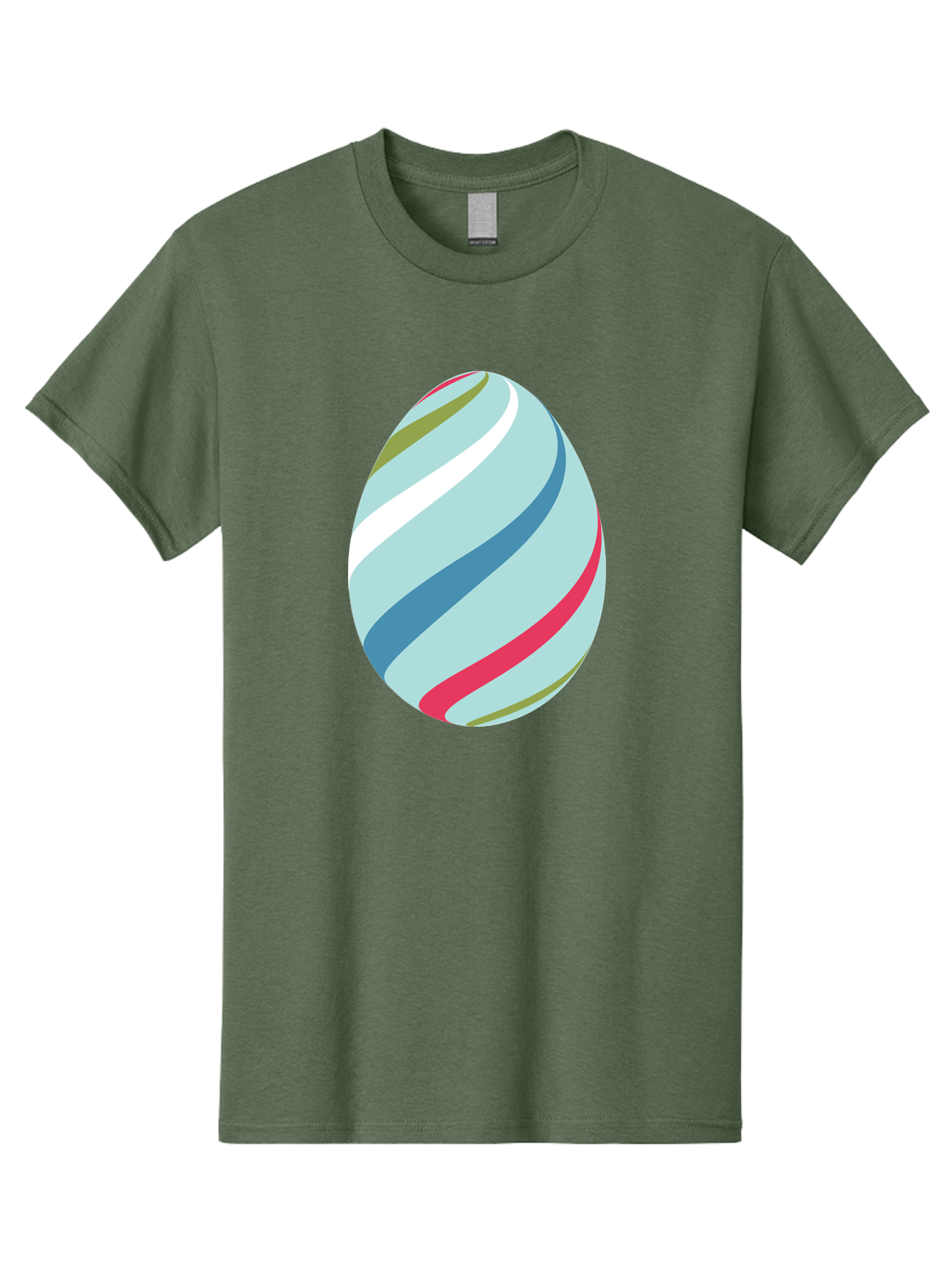 Striped-Easter-Egg Men'S Graphic Tee, 100% Cotton, Comfortable Casual Summer Wear, Machine Washable, Easter Egg Decoration, Colorful Stripes, Spring Theme, Pastel Colors, Festive Design, Easter Celebration, Egg Hunt, Vibrant Colors Aad205