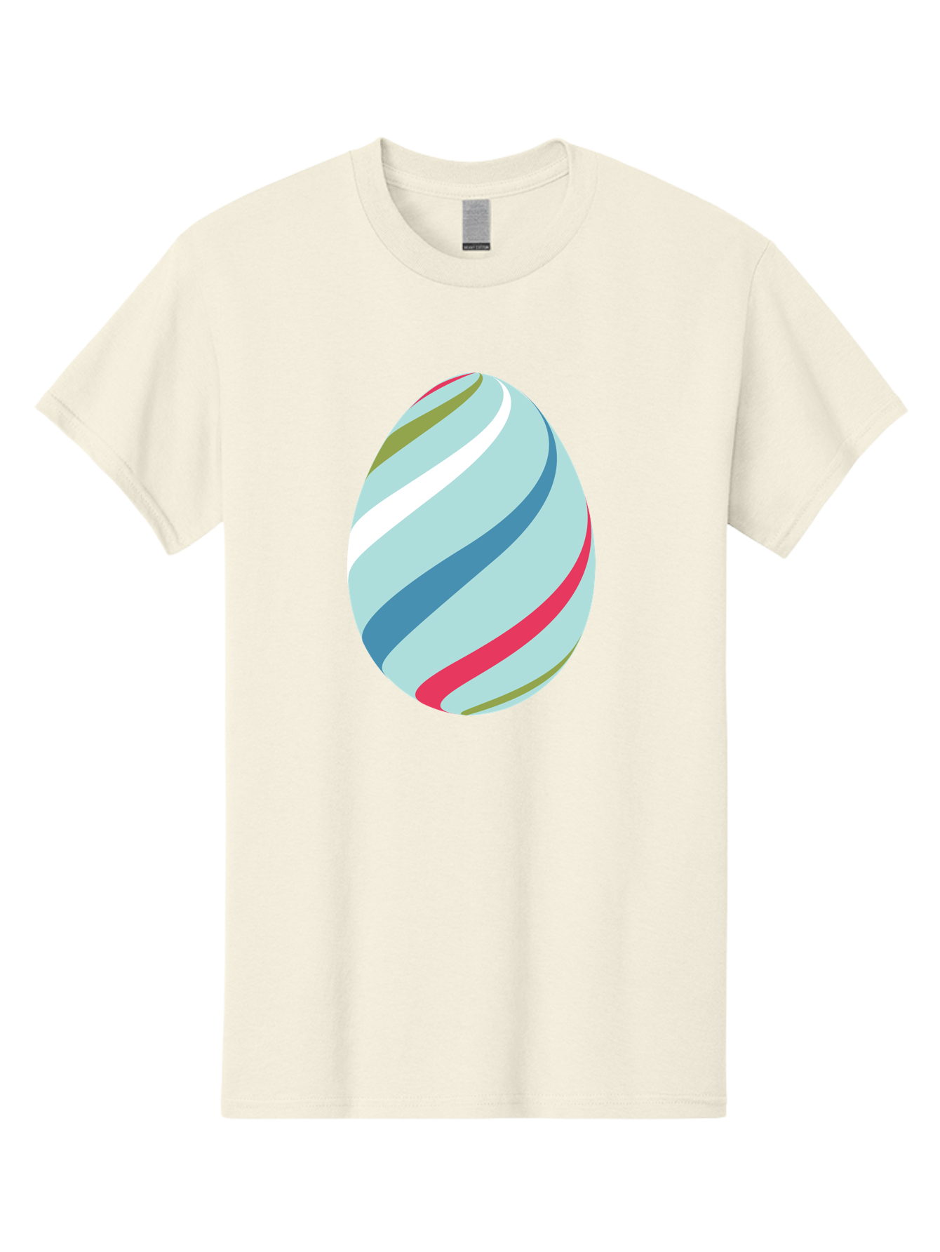 Striped-Easter-Egg Men'S Graphic Tee, 100% Cotton, Comfortable Casual Summer Wear, Machine Washable, Easter Egg Decoration, Colorful Stripes, Spring Theme, Pastel Colors, Festive Design, Easter Celebration, Egg Hunt, Vibrant Colors Aad205