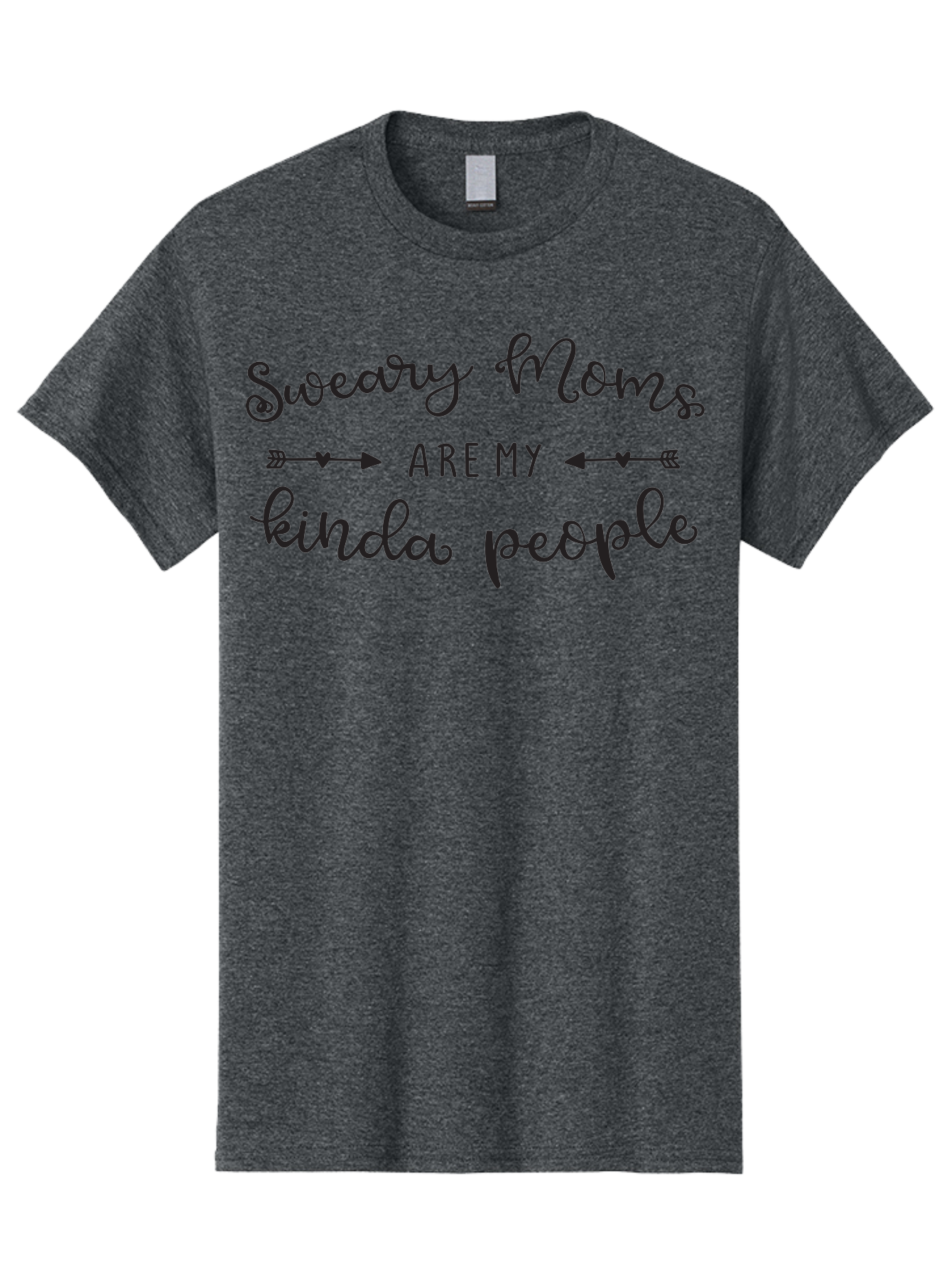 Sweary-Moms-Are-My-Kinda-People Men'S Graphic Tee, 100% Cotton, Comfortable Casual Summer Wear, Machine Washable, Funny Quote, Humorous Text, Sweary Moms, Mothers Day Gift, Mom Life, Sarcastic Humor, Relatable Quote, Quirky Design, Aad214