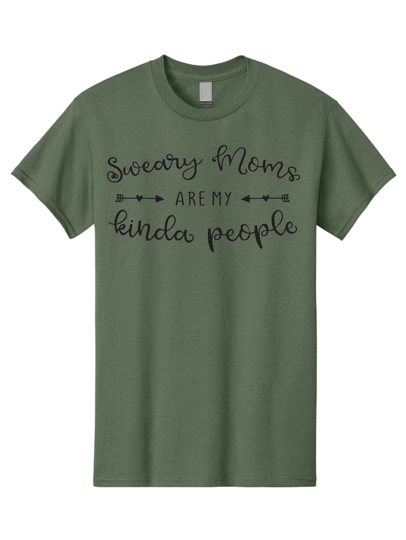 Sweary-Moms-Are-My-Kinda-People Men'S Graphic Tee, 100% Cotton, Comfortable Casual Summer Wear, Machine Washable, Funny Quote, Humorous Text, Sweary Moms, Mothers Day Gift, Mom Life, Sarcastic Humor, Relatable Quote, Quirky Design, Aad214
