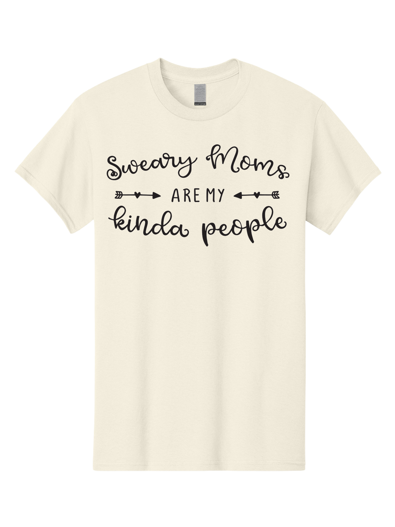 Sweary-Moms-Are-My-Kinda-People Men'S Graphic Tee, 100% Cotton, Comfortable Casual Summer Wear, Machine Washable, Funny Quote, Humorous Text, Sweary Moms, Mothers Day Gift, Mom Life, Sarcastic Humor, Relatable Quote, Quirky Design, Aad214