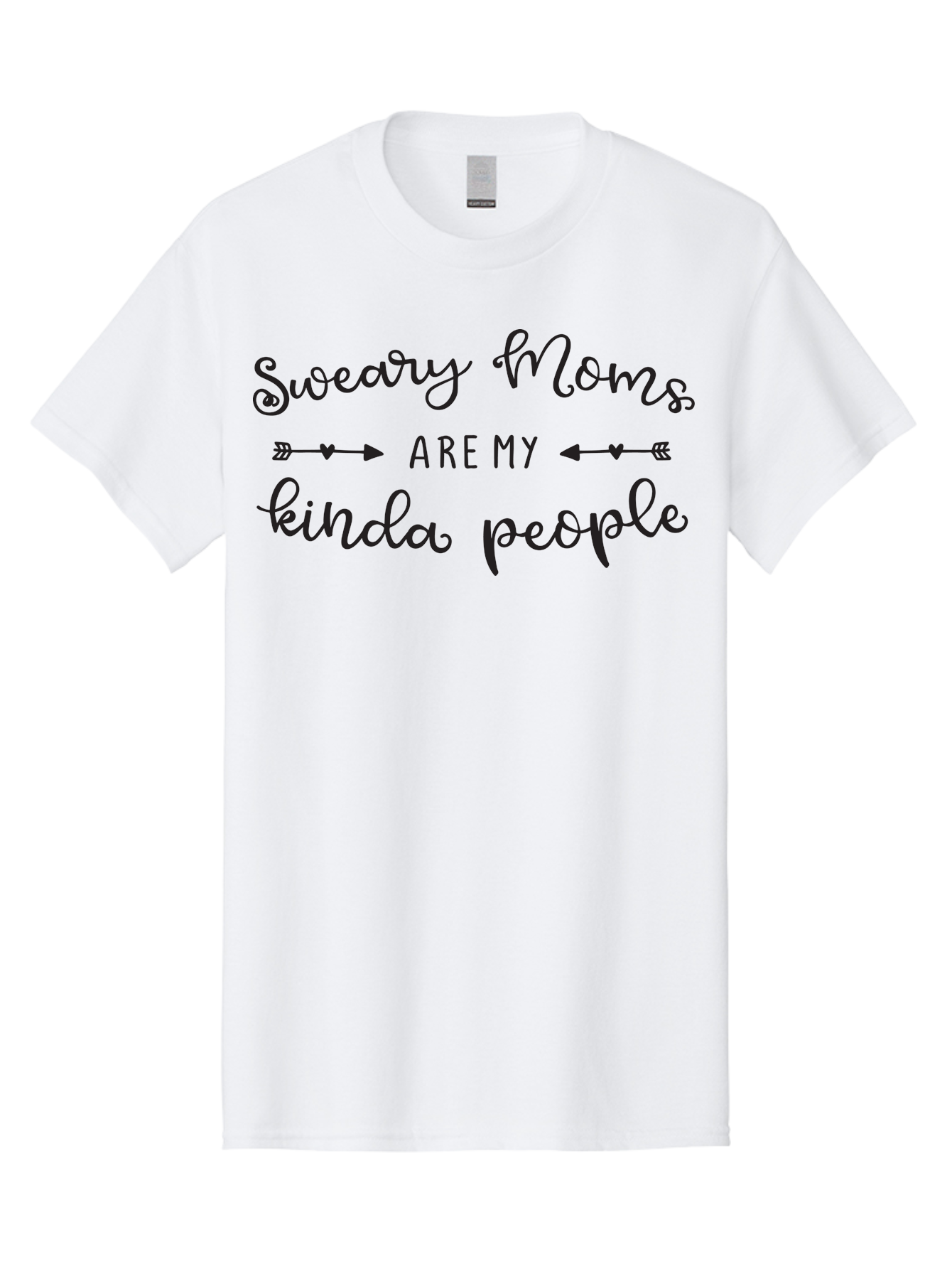 Sweary-Moms-Are-My-Kinda-People Men'S Graphic Tee, 100% Cotton, Comfortable Casual Summer Wear, Machine Washable, Funny Quote, Humorous Text, Sweary Moms, Mothers Day Gift, Mom Life, Sarcastic Humor, Relatable Quote, Quirky Design, Aad214
