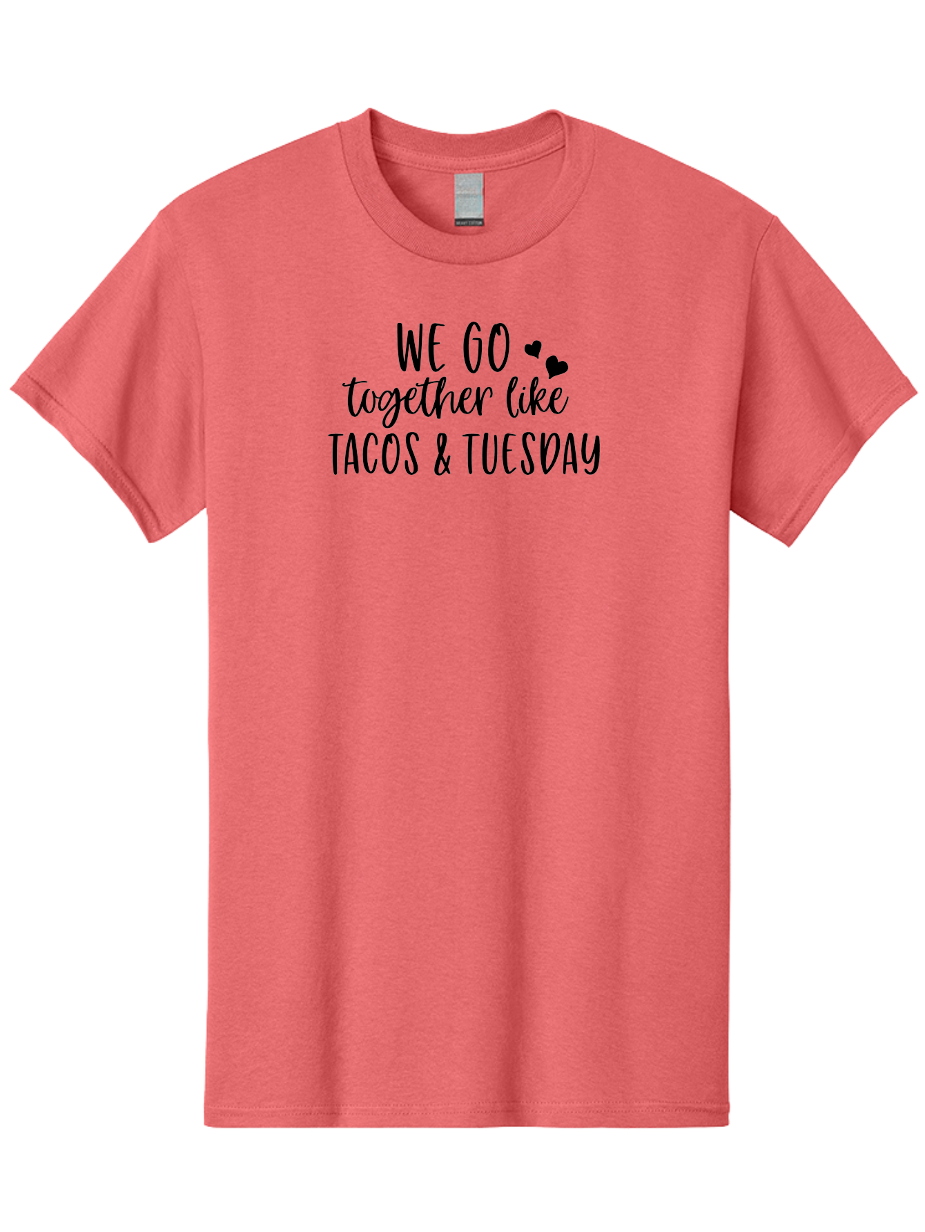 Tacos-Tuesday Men'S Graphic Tee, 100% Cotton, Comfortable Casual Summer Wear, Machine Washable, Tacos, Tuesday, Love Quote, Funny Quote, Couple Quote, Mexican Food, Heart, Quote Aad221