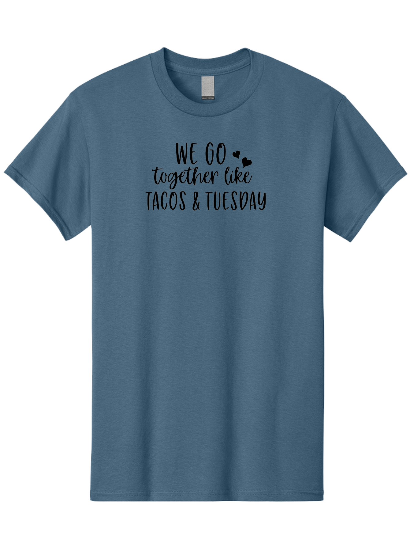 Tacos-Tuesday Men'S Graphic Tee, 100% Cotton, Comfortable Casual Summer Wear, Machine Washable, Tacos, Tuesday, Love Quote, Funny Quote, Couple Quote, Mexican Food, Heart, Quote Aad221