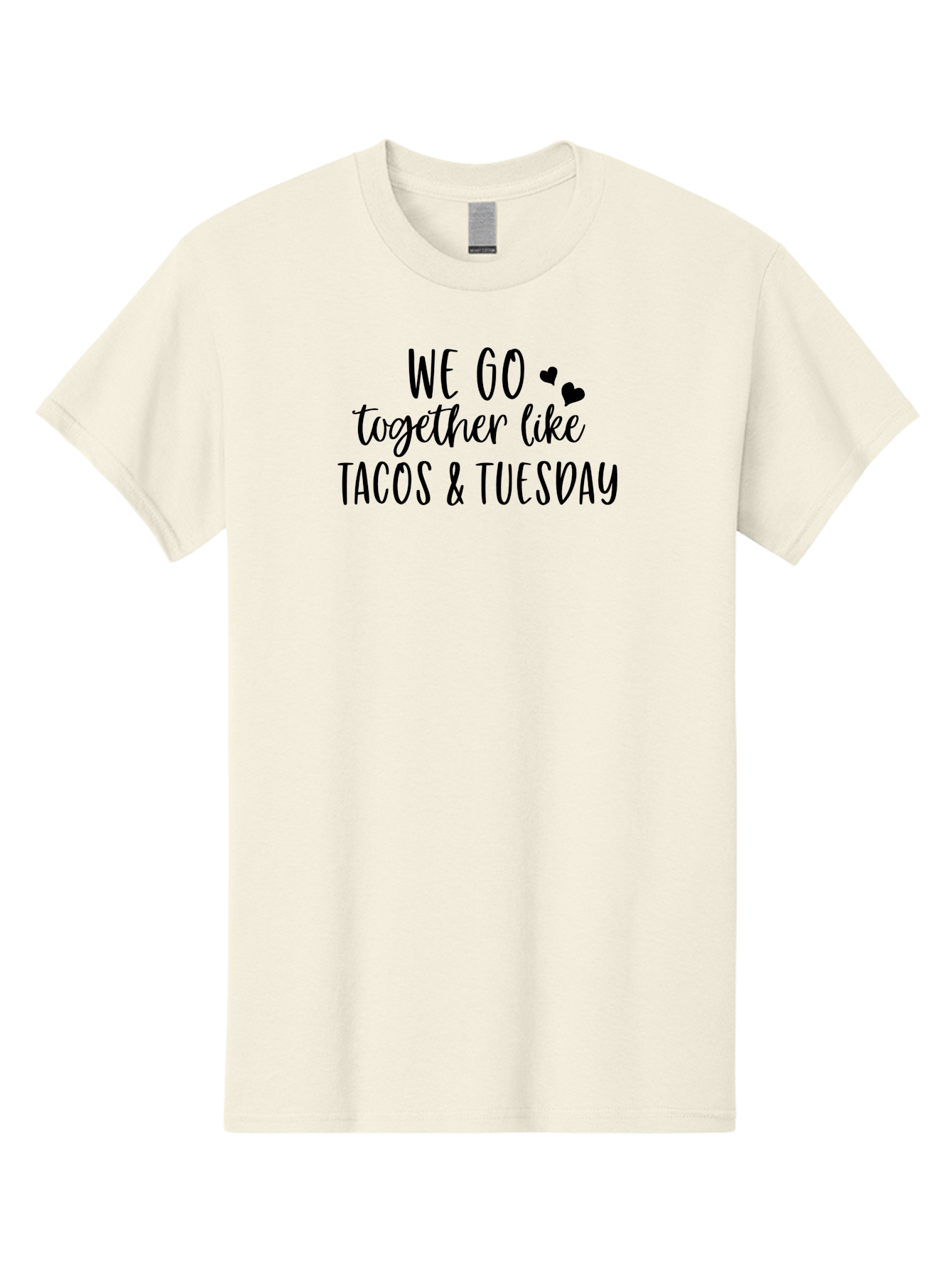 Tacos-Tuesday Men'S Graphic Tee, 100% Cotton, Comfortable Casual Summer Wear, Machine Washable, Tacos, Tuesday, Love Quote, Funny Quote, Couple Quote, Mexican Food, Heart, Quote Aad221