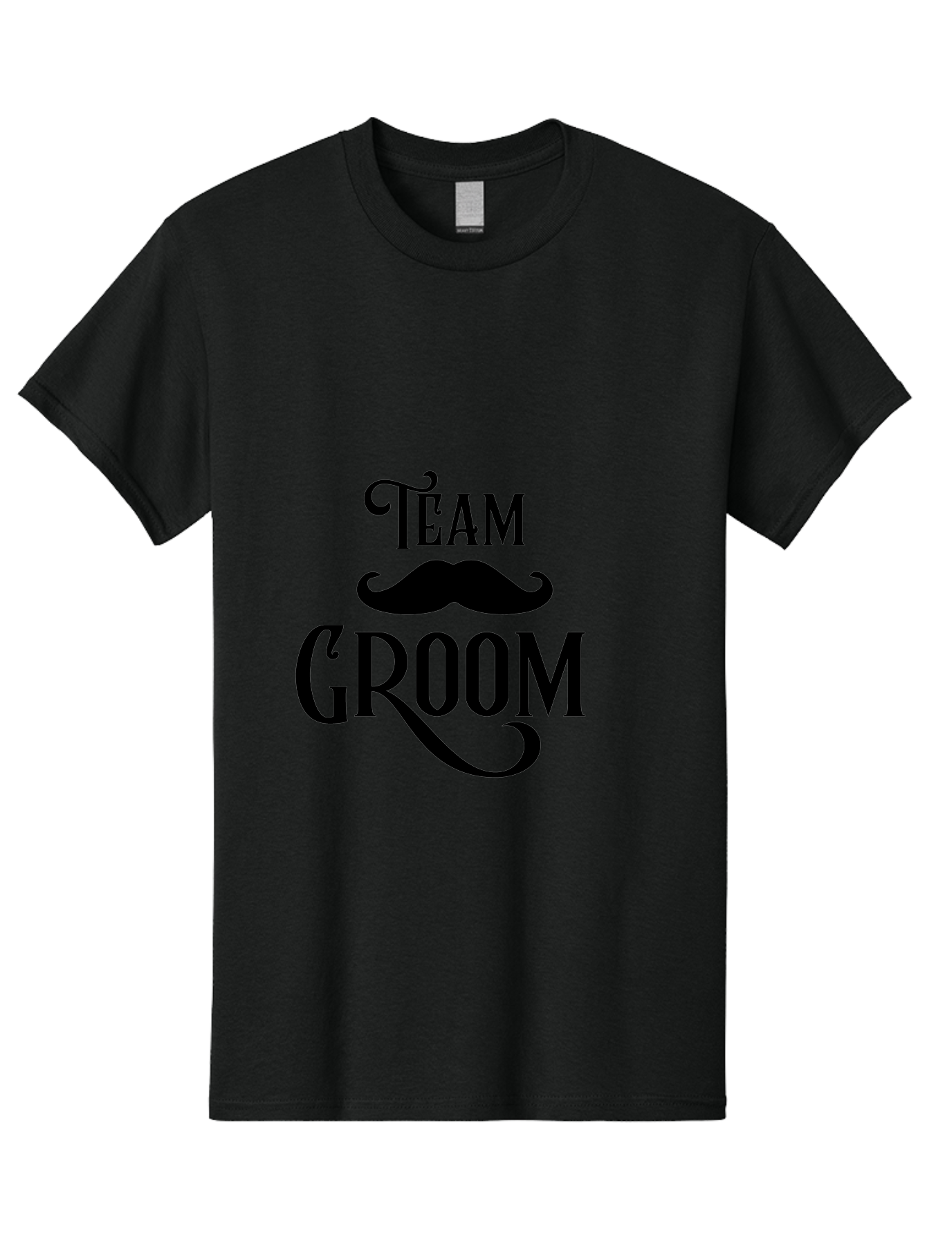 Team-Groom Men'S Graphic Tee, 100% Cotton, Comfortable Casual Summer Wear, Machine Washable, Team Groom, Wedding Party, Marriage Celebration, Mustache, Groom'S Squad, Wedding Accessories, Bridal Party, Wedding Theme Aad225