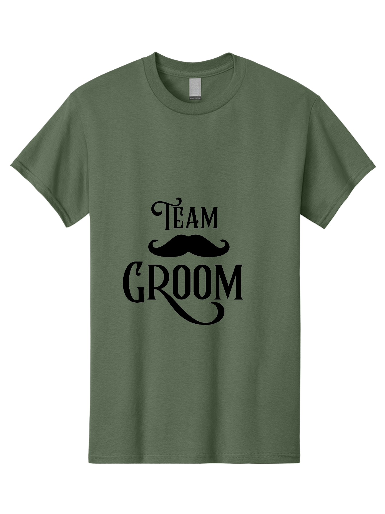 Team-Groom Men'S Graphic Tee, 100% Cotton, Comfortable Casual Summer Wear, Machine Washable, Team Groom, Wedding Party, Marriage Celebration, Mustache, Groom'S Squad, Wedding Accessories, Bridal Party, Wedding Theme Aad225