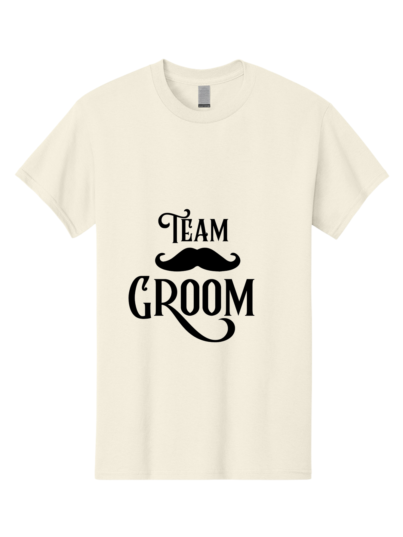 Team-Groom Men'S Graphic Tee, 100% Cotton, Comfortable Casual Summer Wear, Machine Washable, Team Groom, Wedding Party, Marriage Celebration, Mustache, Groom'S Squad, Wedding Accessories, Bridal Party, Wedding Theme Aad225