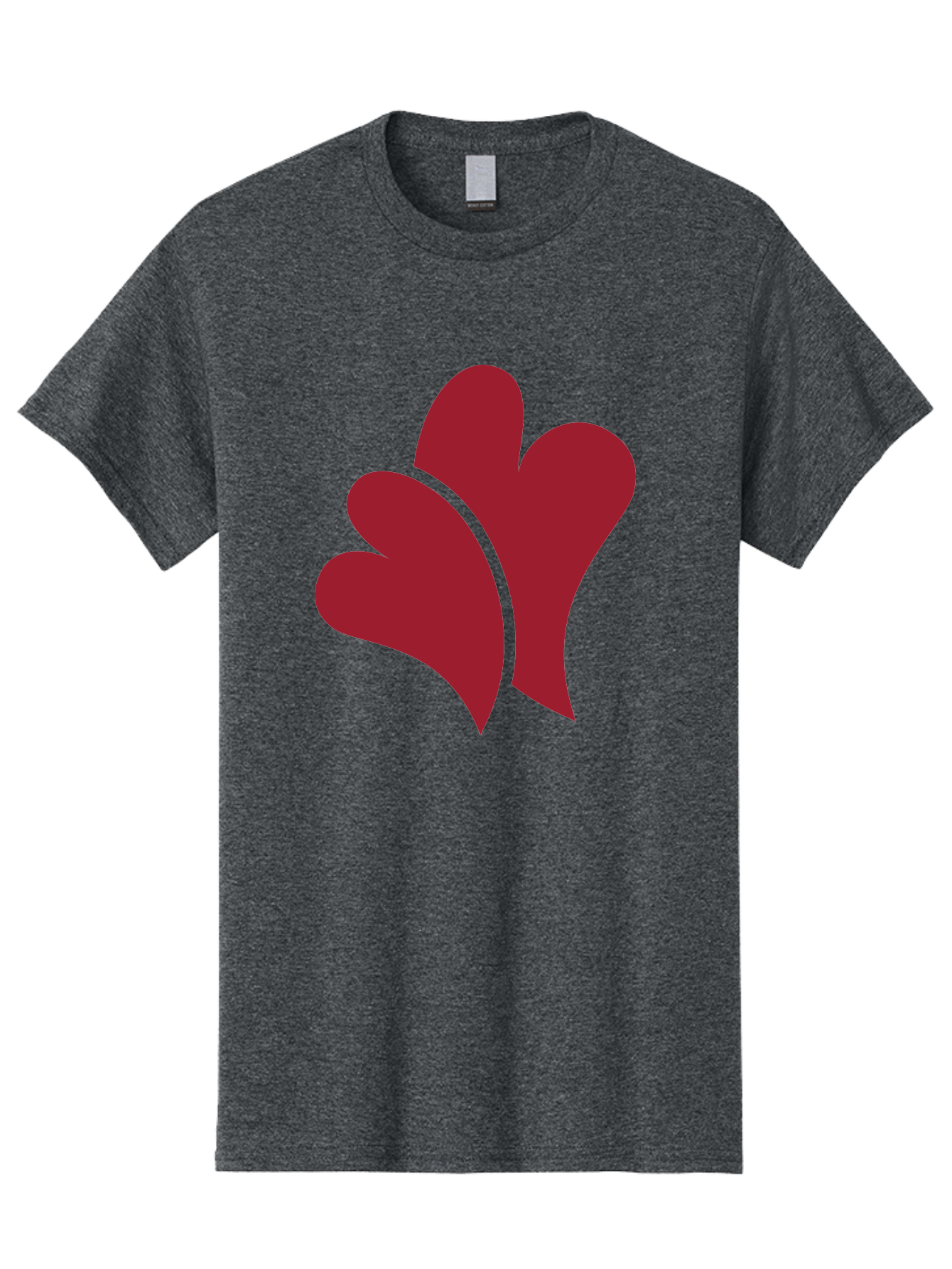 Three-Hearts-1 Men'S Graphic Tee, 100% Cotton, Comfortable Casual Summer Wear, Machine Washable, Three Red Hearts, Love Symbol, Heart Design, Red Color Scheme, Minimalist Art, Simple Shapes, Heart Illustration, Abstract Hearts, Symbol Of Love, Aad252