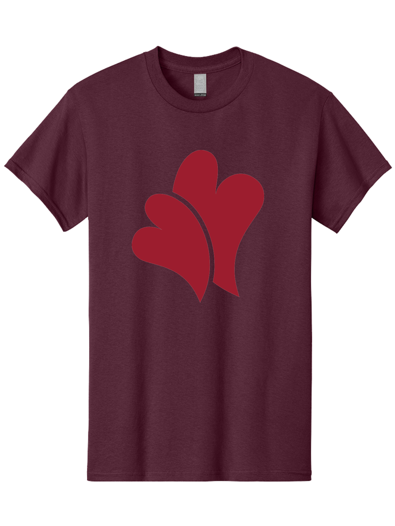 Three-Hearts-1 Men'S Graphic Tee, 100% Cotton, Comfortable Casual Summer Wear, Machine Washable, Three Red Hearts, Love Symbol, Heart Design, Red Color Scheme, Minimalist Art, Simple Shapes, Heart Illustration, Abstract Hearts, Symbol Of Love, Aad252