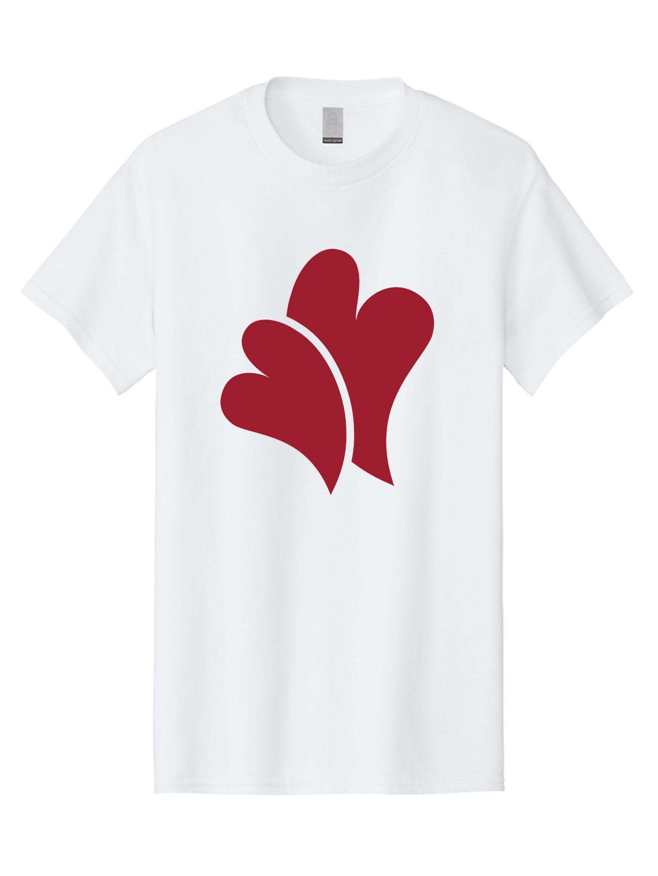 Three-Hearts-1 Men'S Graphic Tee, 100% Cotton, Comfortable Casual Summer Wear, Machine Washable, Three Red Hearts, Love Symbol, Heart Design, Red Color Scheme, Minimalist Art, Simple Shapes, Heart Illustration, Abstract Hearts, Symbol Of Love, Aad252