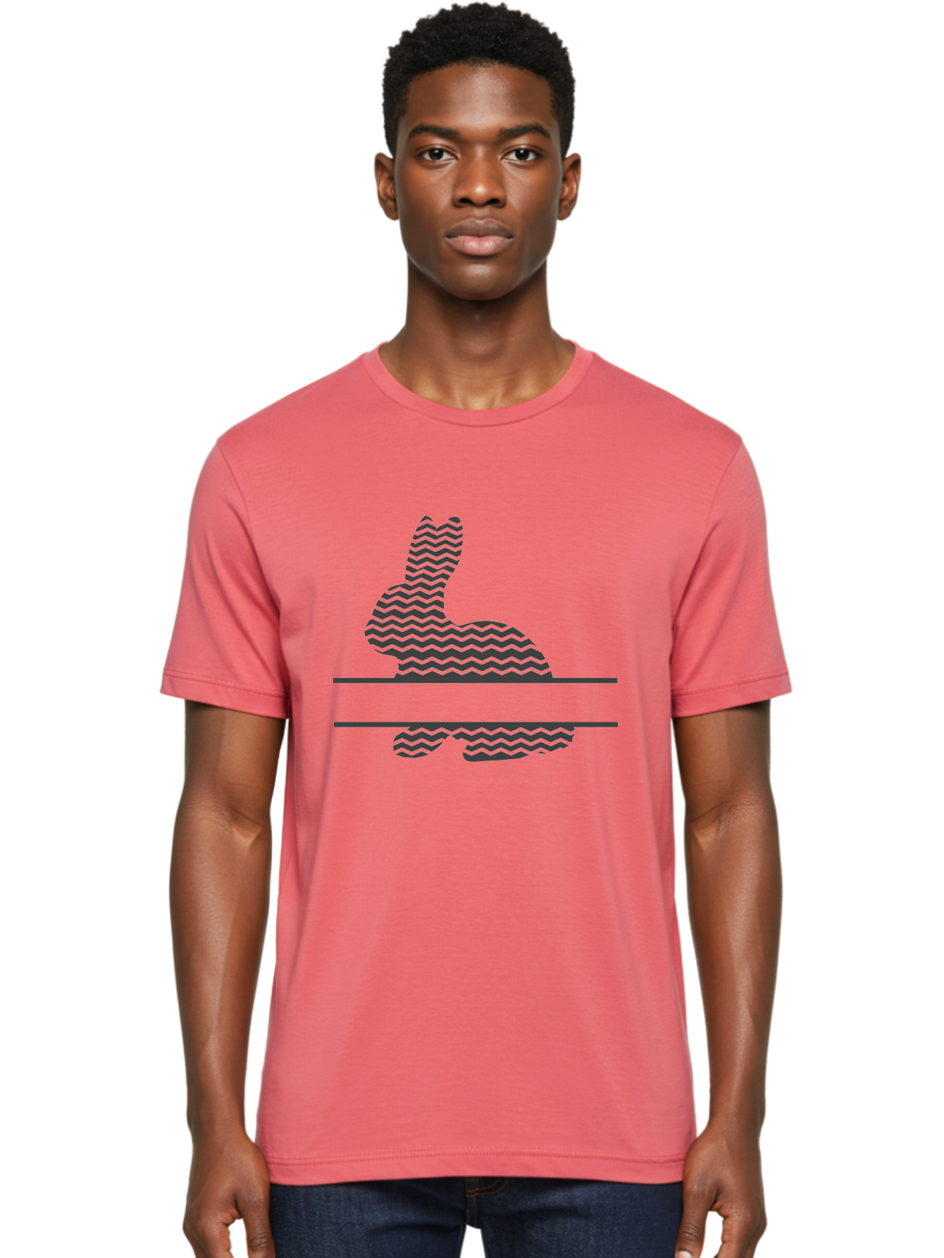 Thumbs-Up Men'S Graphic Tee, 100% Cotton, Comfortable Casual Summer Wear, Machine Washable, Thumbs Up Gesture, Approval Symbol, Positive Feedback, Hand Gesture, Wavy Pattern, Digital Art, Modern Design, Iconic Symbol Aad254