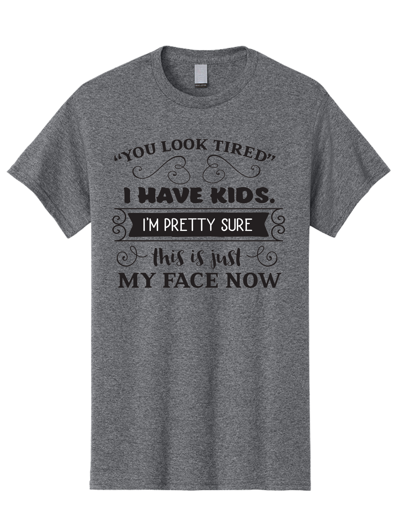 Tired-Parent Men'S Graphic Tee, 100% Cotton, Comfortable Casual Summer Wear, Machine Washable, Funny Quote, Parenting Humor, Tired Parents, Mom Life, Dad Jokes, Parenting Struggles, Humorous Sayings, Witty Remarks, Relatable Quotes, Aad260