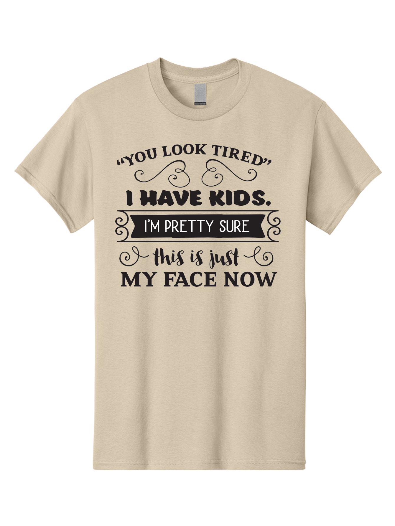 Tired-Parent Men'S Graphic Tee, 100% Cotton, Comfortable Casual Summer Wear, Machine Washable, Funny Quote, Parenting Humor, Tired Parents, Mom Life, Dad Jokes, Parenting Struggles, Humorous Sayings, Witty Remarks, Relatable Quotes, Aad260