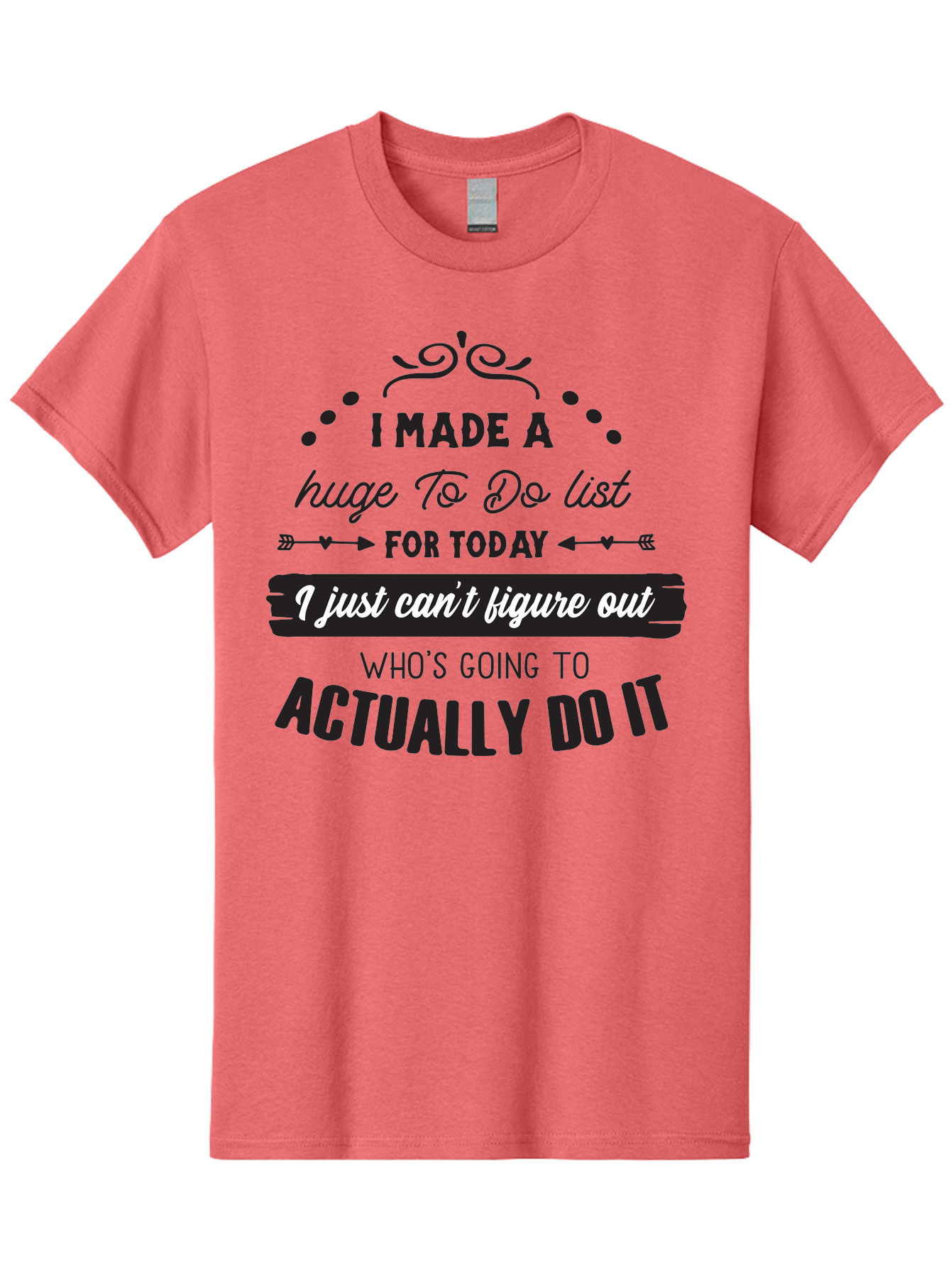 To-Do-List Men'S Graphic Tee, 100% Cotton, Comfortable Casual Summer Wear, Machine Washable, Funny Quote, Humorous Saying, Office Humor, Workplace Jokes, Motivational Quote, Productivity Humor, To-Do List, Task Management, Funny Office Decor Aad262