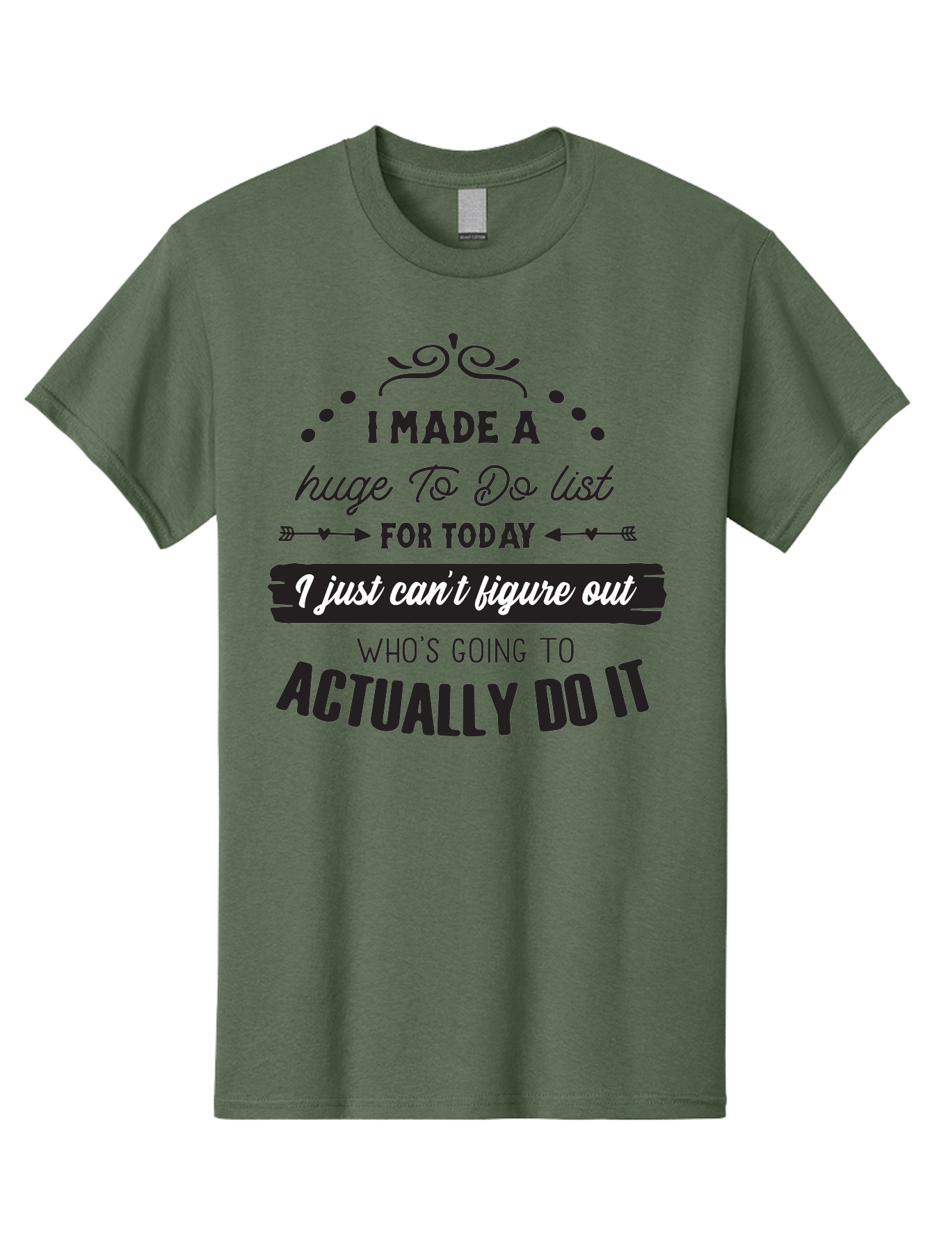 To-Do-List Men'S Graphic Tee, 100% Cotton, Comfortable Casual Summer Wear, Machine Washable, Funny Quote, Humorous Saying, Office Humor, Workplace Jokes, Motivational Quote, Productivity Humor, To-Do List, Task Management, Funny Office Decor Aad262