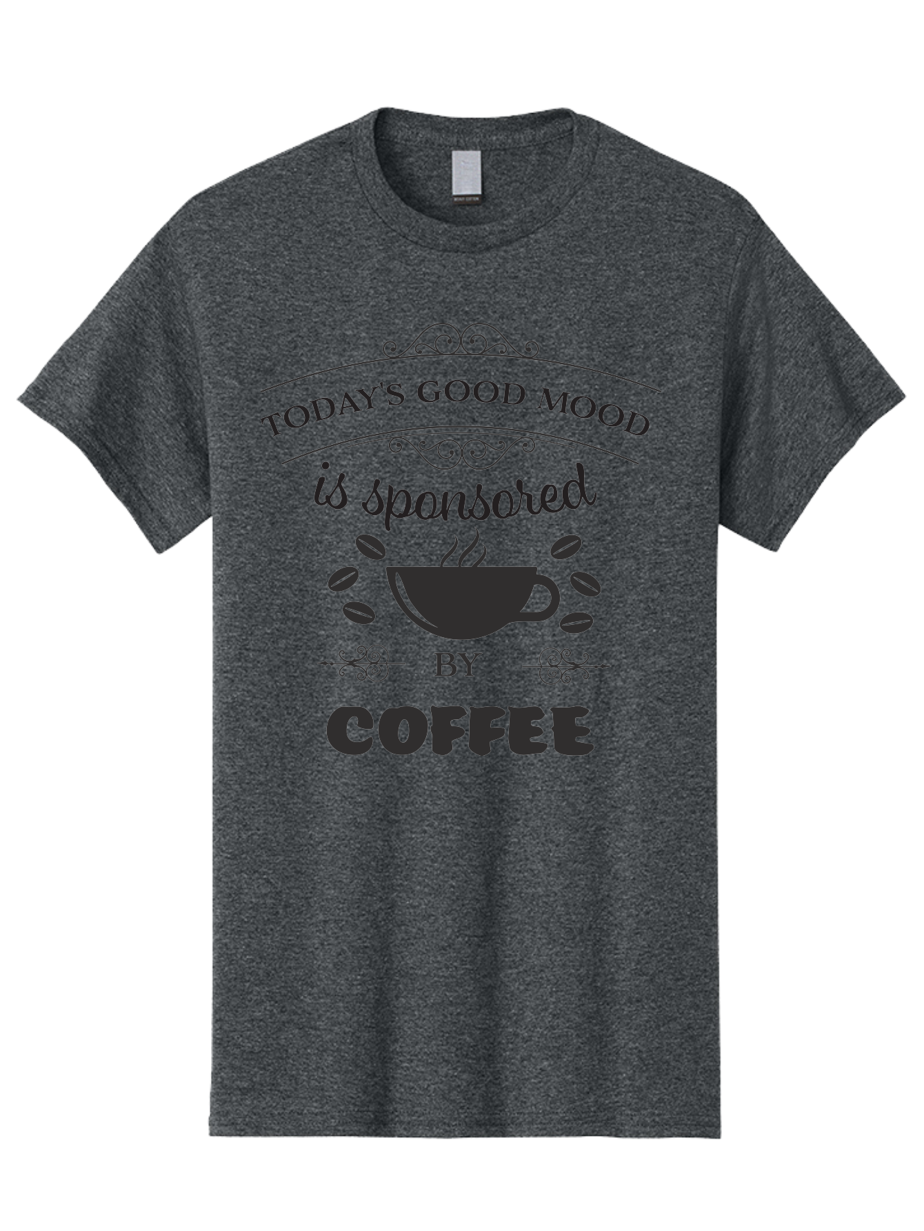 Today-S-Good-Mood Men'S Graphic Tee, 100% Cotton, Comfortable Casual Summer Wear, Machine Washable, Coffee Love, Coffee Mood, Good Vibes, Morning Motivation, Daily Dose Of Caffeine, Coffee Culture Aad264