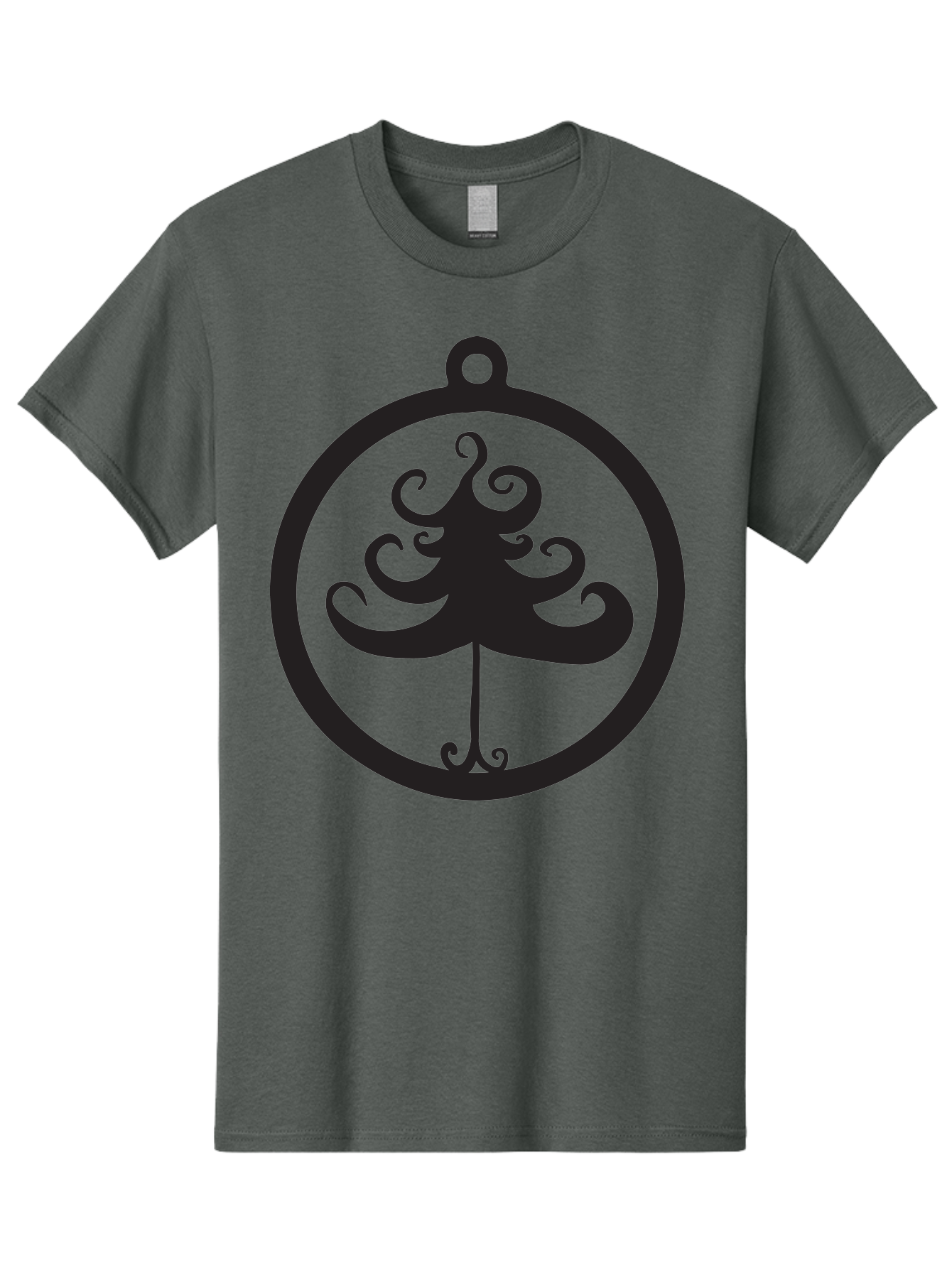 Tree-Of-Life-Logo Men'S Graphic Tee, 100% Cotton, Comfortable Casual Summer Wear, Machine Washable, Evenstar Symbol, Lord Of The Rings, Fantasy Emblem, Elegant Design, Ornate Tree, Mystical Icon, Symbolic Representation, Stylized Artwork, Aad269