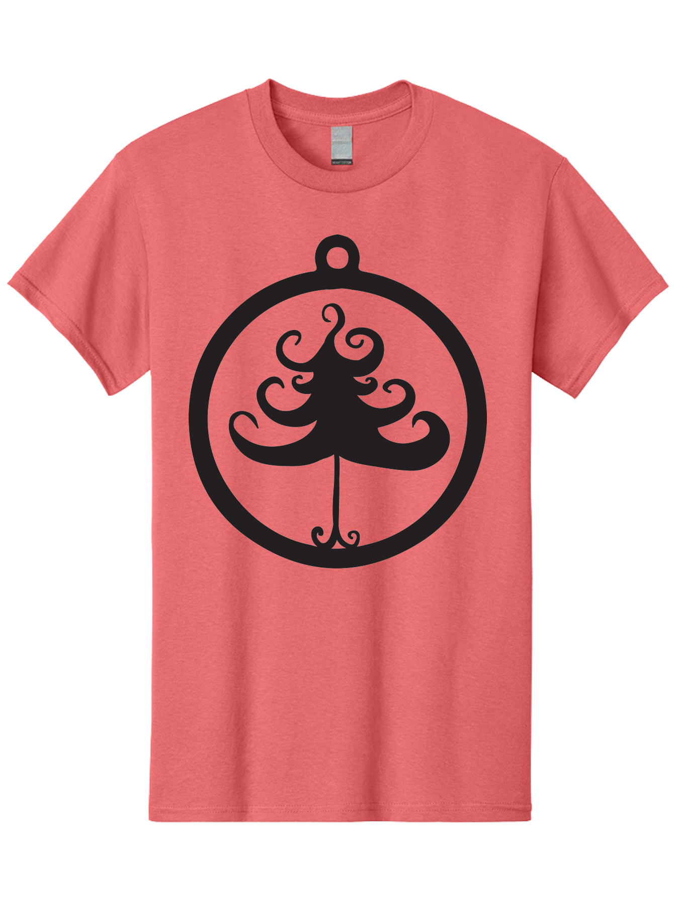 Tree-Of-Life-Logo Men'S Graphic Tee, 100% Cotton, Comfortable Casual Summer Wear, Machine Washable, Evenstar Symbol, Lord Of The Rings, Fantasy Emblem, Elegant Design, Ornate Tree, Mystical Icon, Symbolic Representation, Stylized Artwork, Aad269