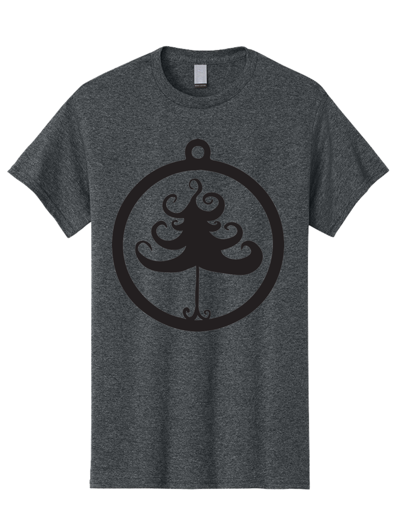 Tree-Of-Life-Logo Men'S Graphic Tee, 100% Cotton, Comfortable Casual Summer Wear, Machine Washable, Evenstar Symbol, Lord Of The Rings, Fantasy Emblem, Elegant Design, Ornate Tree, Mystical Icon, Symbolic Representation, Stylized Artwork, Aad269