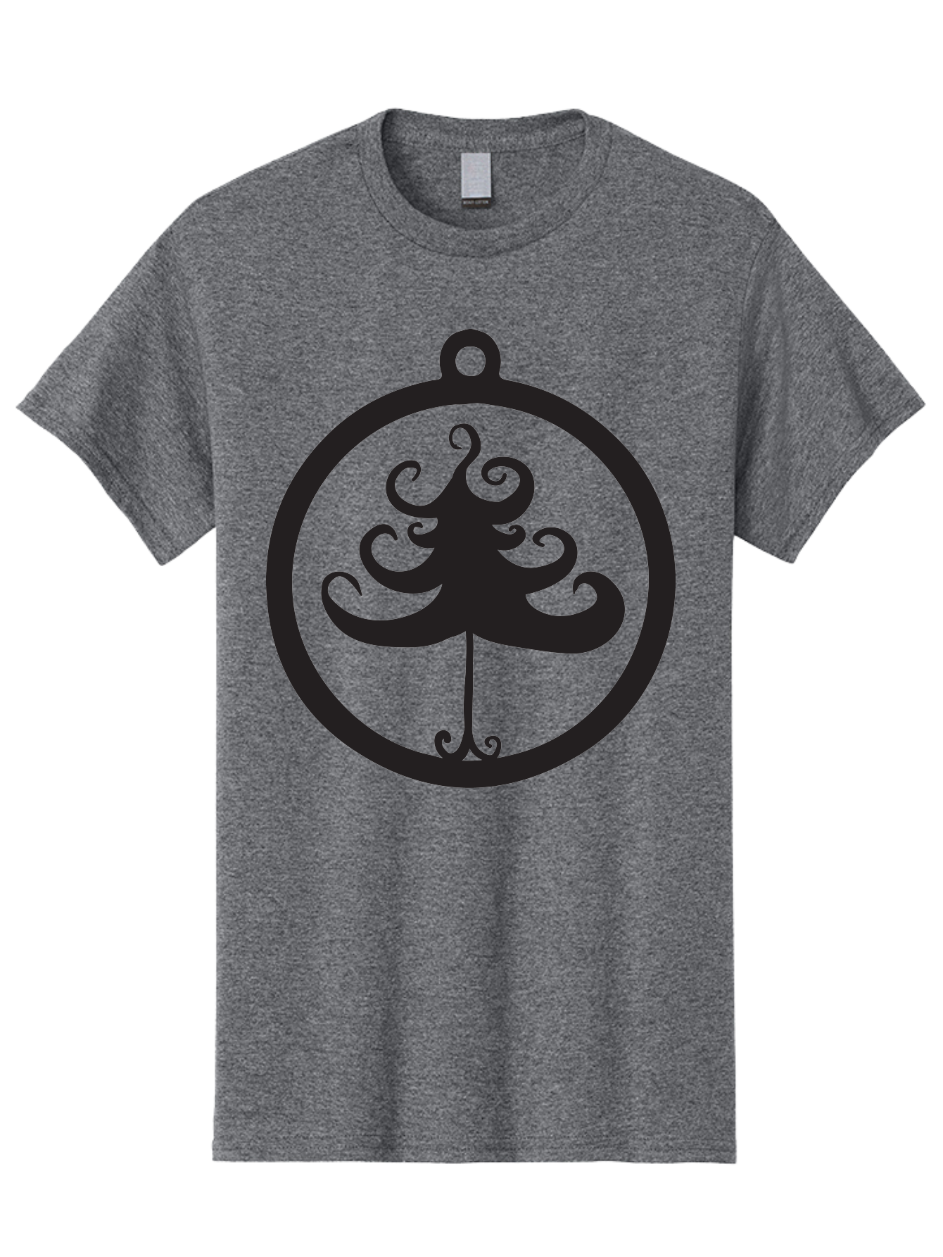 Tree-Of-Life-Logo Men'S Graphic Tee, 100% Cotton, Comfortable Casual Summer Wear, Machine Washable, Evenstar Symbol, Lord Of The Rings, Fantasy Emblem, Elegant Design, Ornate Tree, Mystical Icon, Symbolic Representation, Stylized Artwork, Aad269