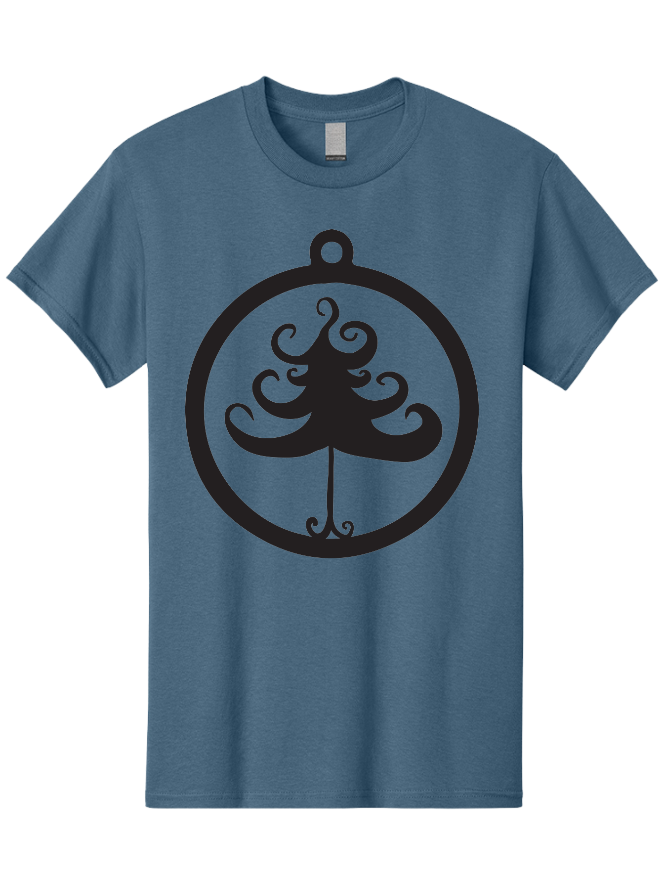Tree-Of-Life-Logo Men'S Graphic Tee, 100% Cotton, Comfortable Casual Summer Wear, Machine Washable, Evenstar Symbol, Lord Of The Rings, Fantasy Emblem, Elegant Design, Ornate Tree, Mystical Icon, Symbolic Representation, Stylized Artwork, Aad269