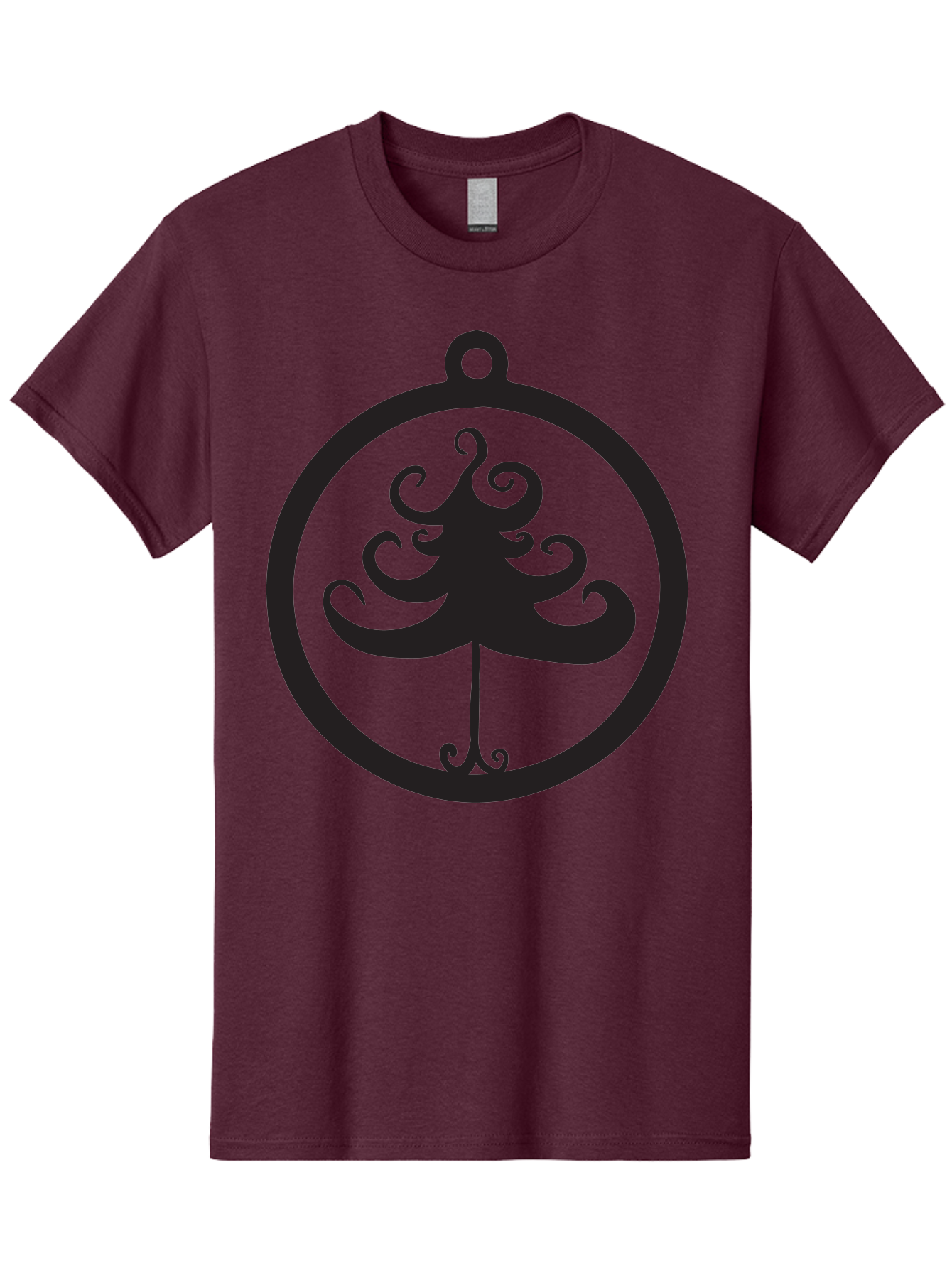 Tree-Of-Life-Logo Men'S Graphic Tee, 100% Cotton, Comfortable Casual Summer Wear, Machine Washable, Evenstar Symbol, Lord Of The Rings, Fantasy Emblem, Elegant Design, Ornate Tree, Mystical Icon, Symbolic Representation, Stylized Artwork, Aad269