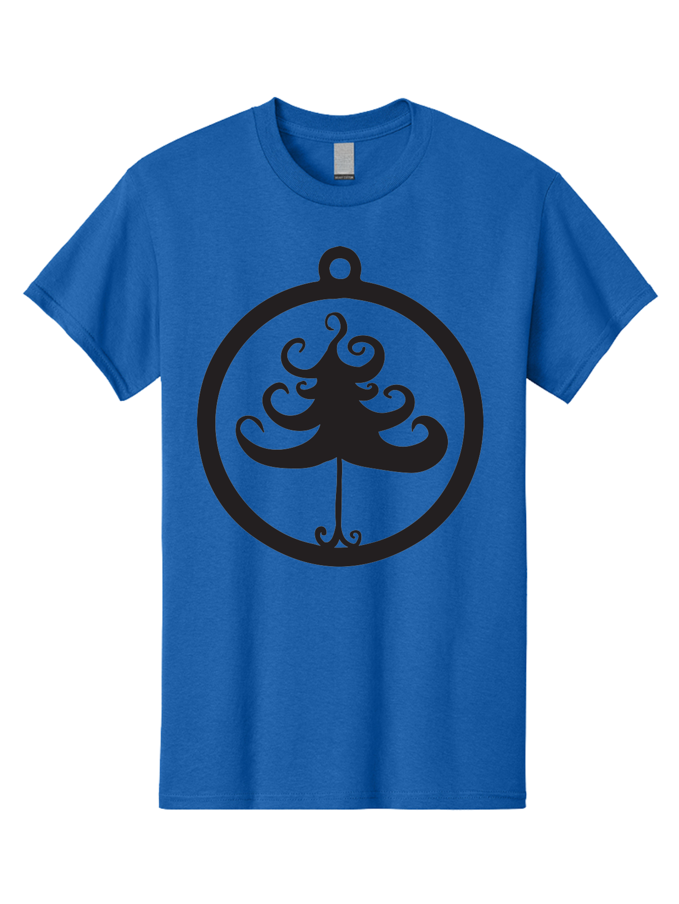Tree-Of-Life-Logo Men'S Graphic Tee, 100% Cotton, Comfortable Casual Summer Wear, Machine Washable, Evenstar Symbol, Lord Of The Rings, Fantasy Emblem, Elegant Design, Ornate Tree, Mystical Icon, Symbolic Representation, Stylized Artwork, Aad269