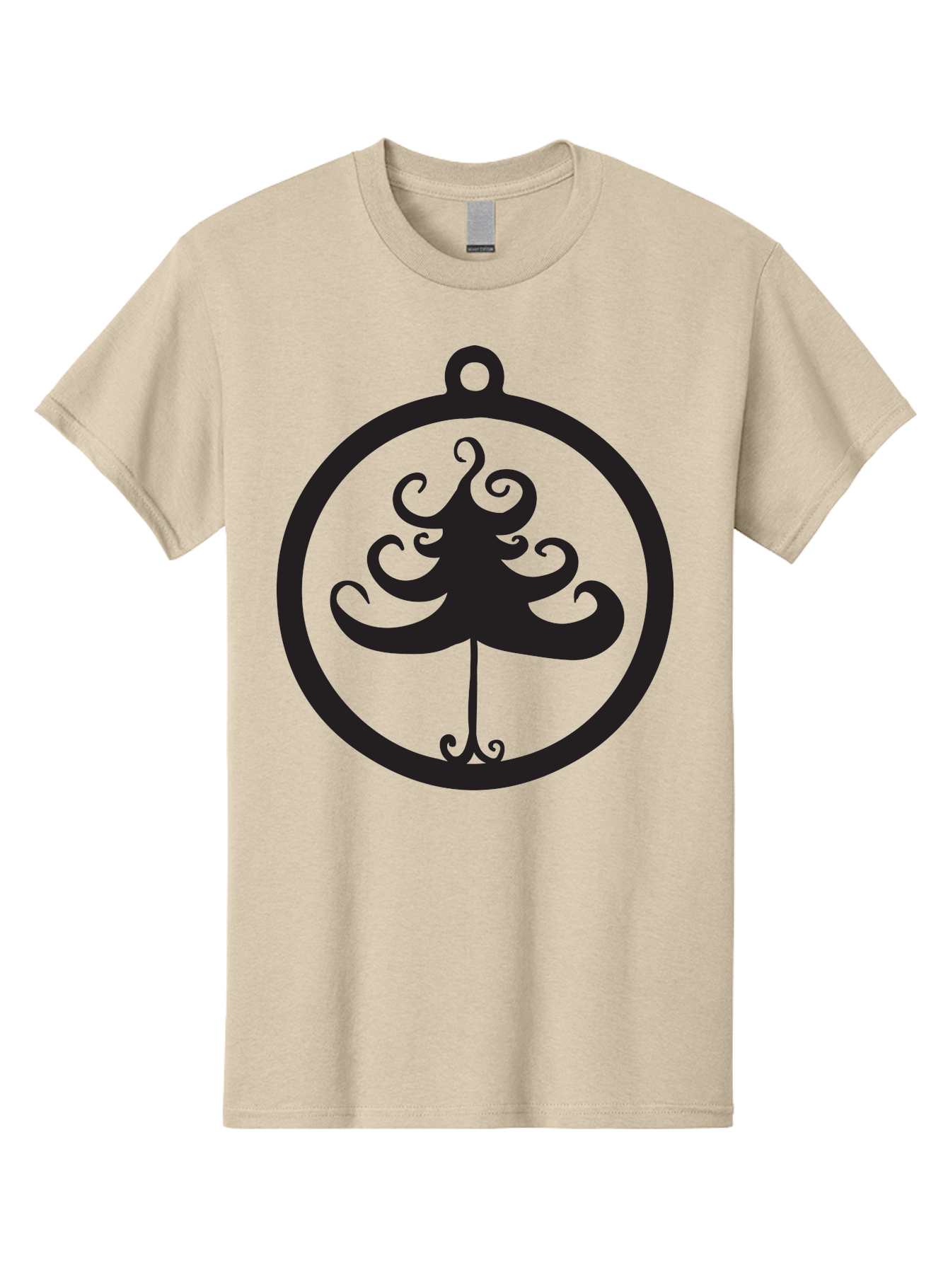 Tree-Of-Life-Logo Men'S Graphic Tee, 100% Cotton, Comfortable Casual Summer Wear, Machine Washable, Evenstar Symbol, Lord Of The Rings, Fantasy Emblem, Elegant Design, Ornate Tree, Mystical Icon, Symbolic Representation, Stylized Artwork, Aad269