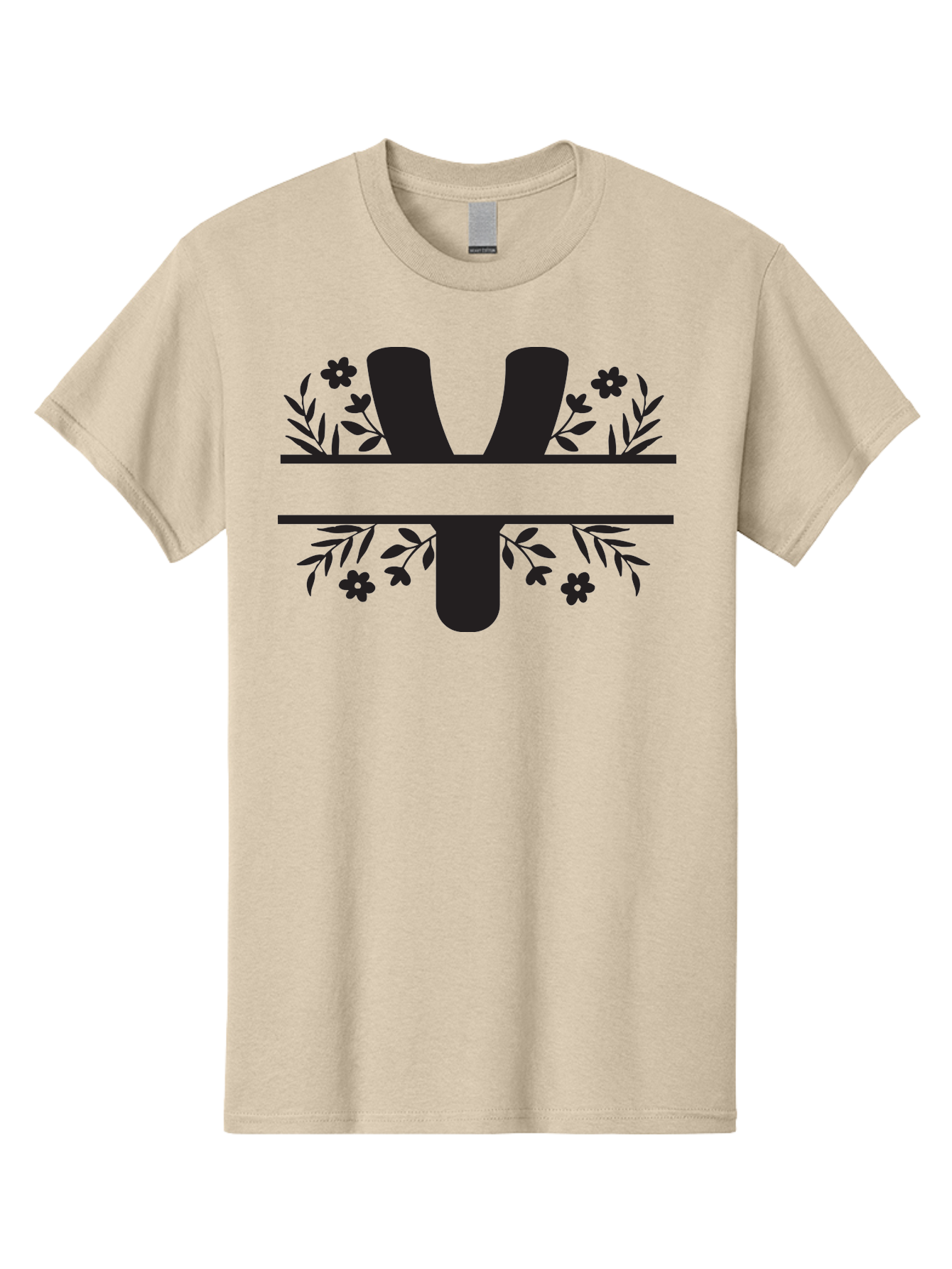 W-2 Men'S Graphic Tee, 100% Cotton, Comfortable Casual Summer Wear, Machine Washable, Stylized W Logo, Black Silhouettes, Floral Elements, Decorative Leaves, Flowers, Bold Typography, Modern Design, Logo Concept Aad282