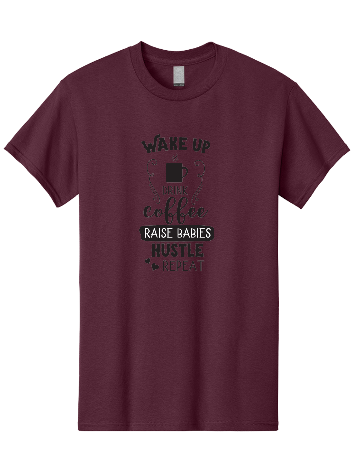 Wake-Up-Drink-Coffee Men'S Graphic Tee, 100% Cotton, Comfortable Casual Summer Wear, Machine Washable, Coffee Quote, Morning Motivation, Parenting Humor, Daily Grind, Coffee Lover, Hustle Culture, Mom Life, Funny Quote, Inspirational Quote Aad285