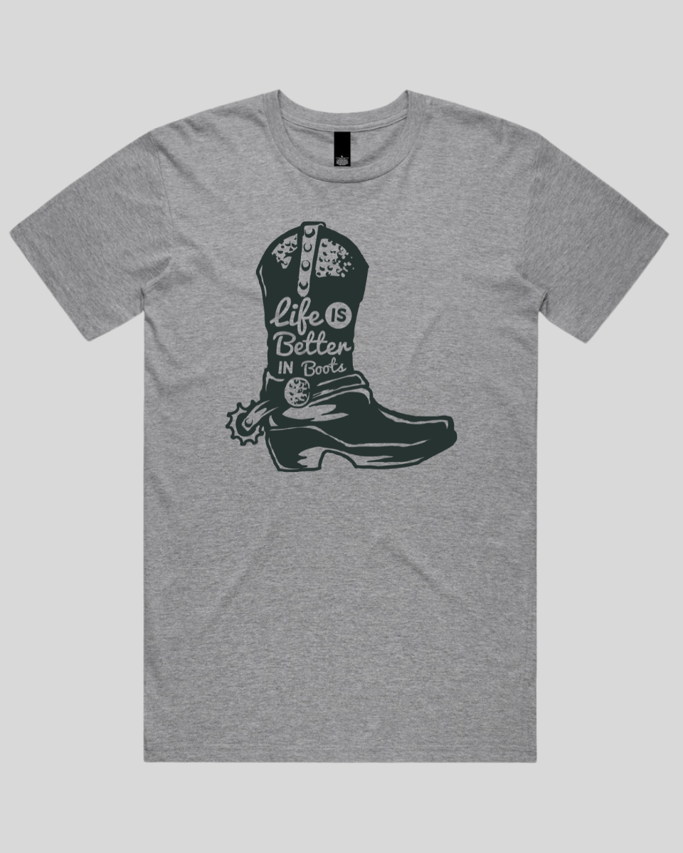 Life Is Better In Boots Men's T-Shirt