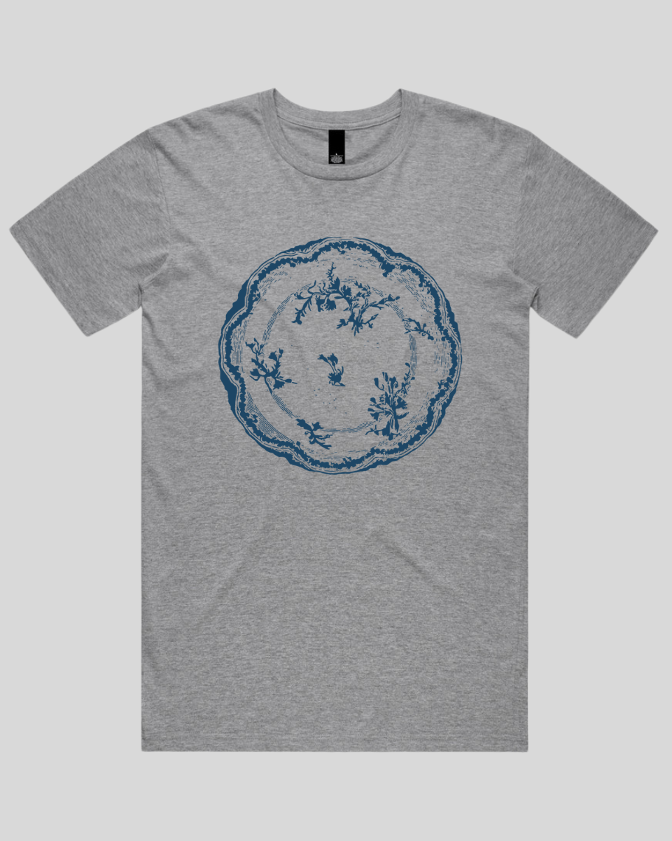 Floral Vintage Plate Men's T-Shirt
