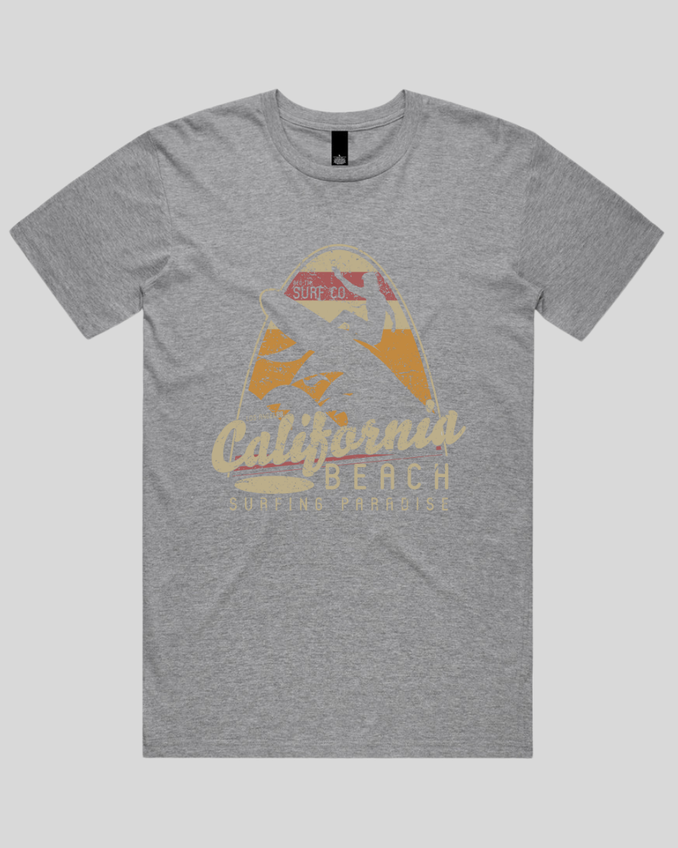California Beach Surfing Paradise Men's T-Shirt