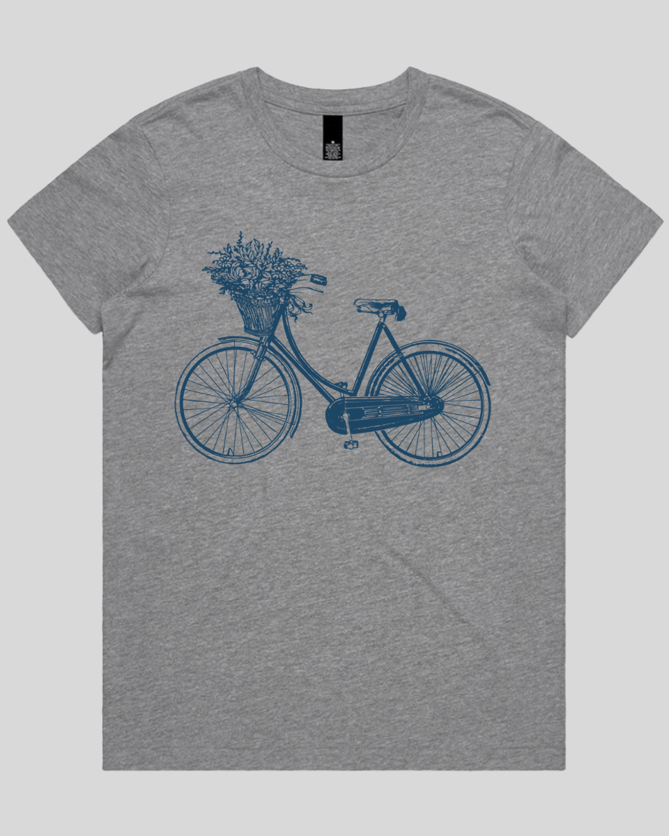 Bike-with-Flowers 2 Women's T-Shirt
