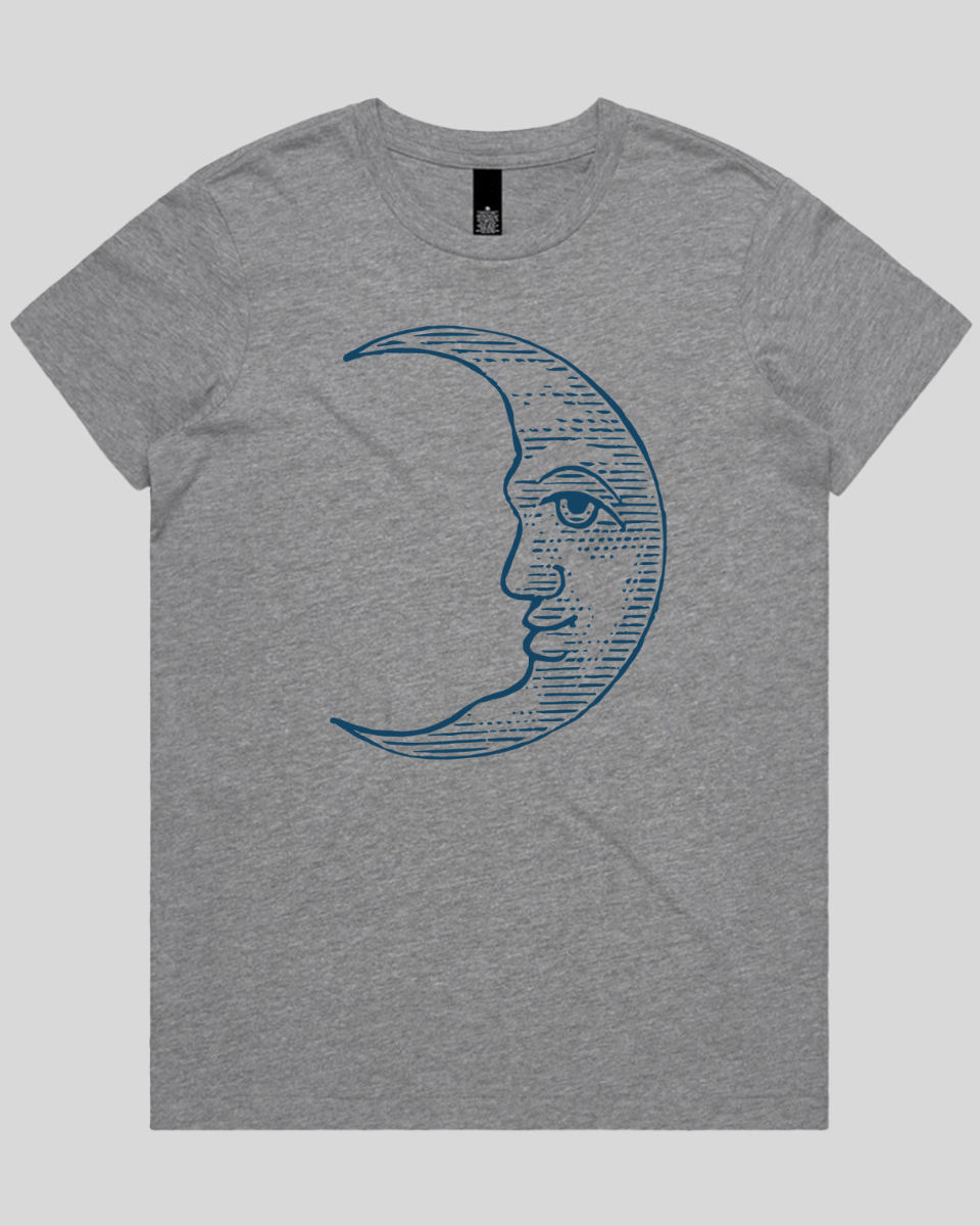 Celestial Moon Face Women's T-Shirt