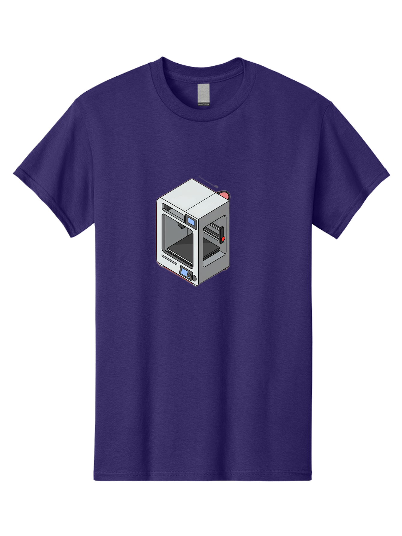 3D-Printer-11 Men'S Graphic Tee, 100% Cotton, Comfortable Casual Summer Wear, Machine Washable, 3D Printing Technology, Additive Manufacturing, Rapid Prototyping, Digital Fabrication, Futuristic Design, Modern Machinery, Precision Engineering, Baa004