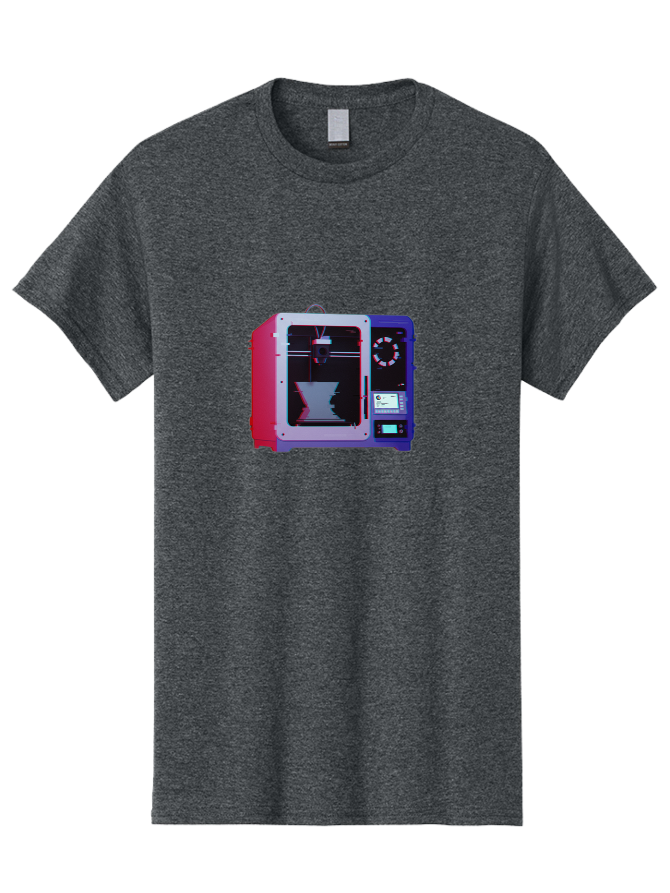 3D-Printer-15 Men'S Graphic Tee, 100% Cotton, Comfortable Casual Summer Wear, Machine Washable, 3D Printing Technology, Additive Manufacturing, Futuristic Design, Digital Fabrication, Rapid Prototyping, Custom Parts, Innovative Machinery Baa008