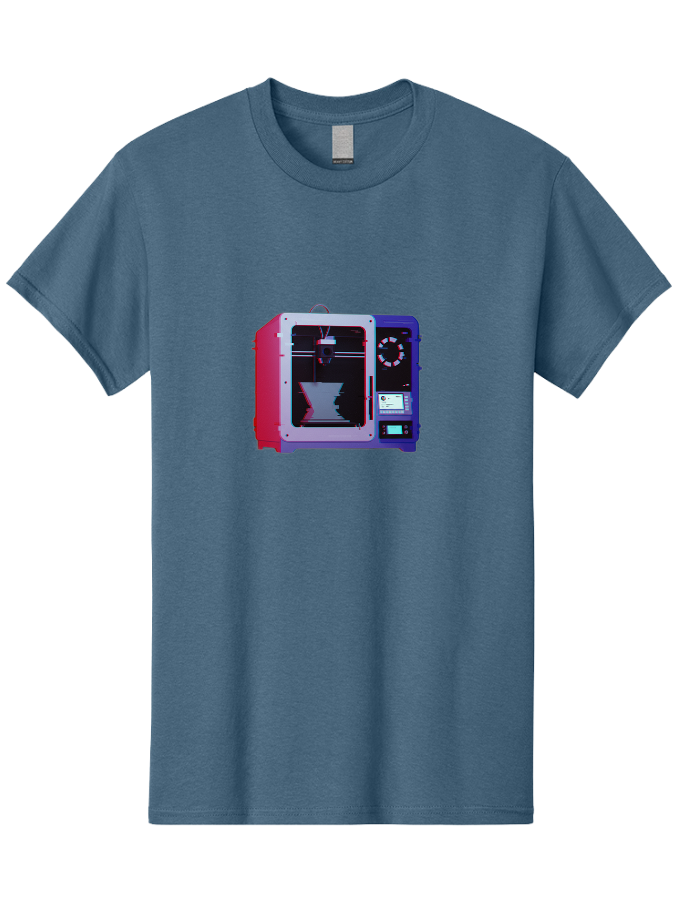 3D-Printer-15 Men'S Graphic Tee, 100% Cotton, Comfortable Casual Summer Wear, Machine Washable, 3D Printing Technology, Additive Manufacturing, Futuristic Design, Digital Fabrication, Rapid Prototyping, Custom Parts, Innovative Machinery Baa008