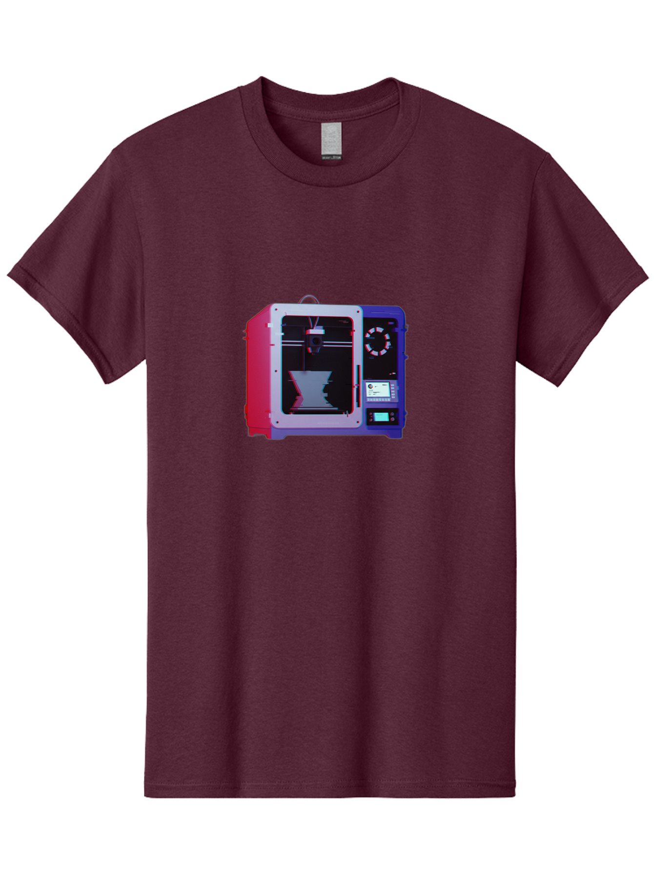 3D-Printer-15 Men'S Graphic Tee, 100% Cotton, Comfortable Casual Summer Wear, Machine Washable, 3D Printing Technology, Additive Manufacturing, Futuristic Design, Digital Fabrication, Rapid Prototyping, Custom Parts, Innovative Machinery Baa008