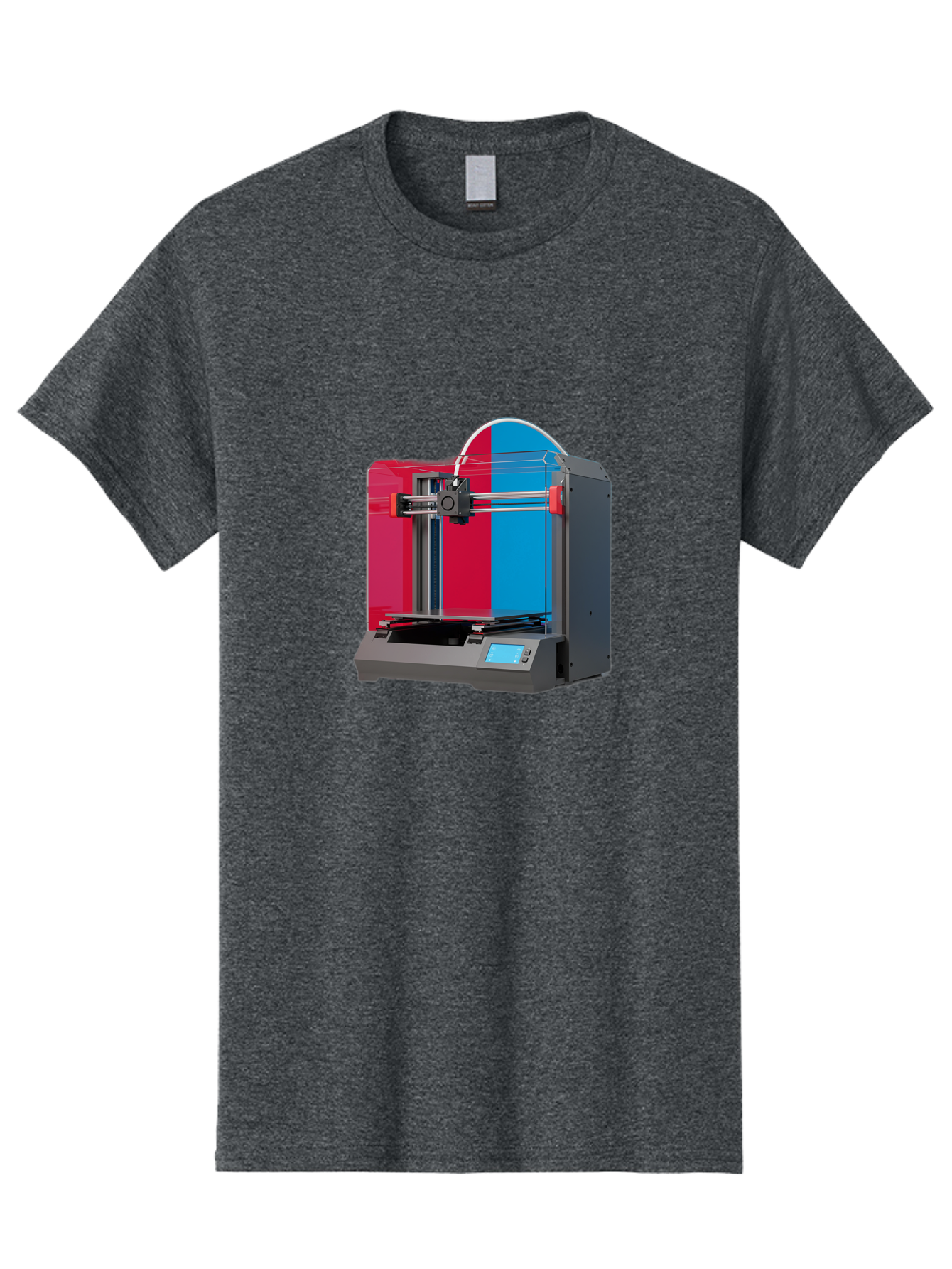 3D-Printer-16 Men'S Graphic Tee, 100% Cotton, Comfortable Casual Summer Wear, Machine Washable, 3D Printing Technology, Rapid Prototyping, Digital Fabrication, Additive Manufacturing, Printer Machine, Futuristic Design, Modern Innovation, Baa009