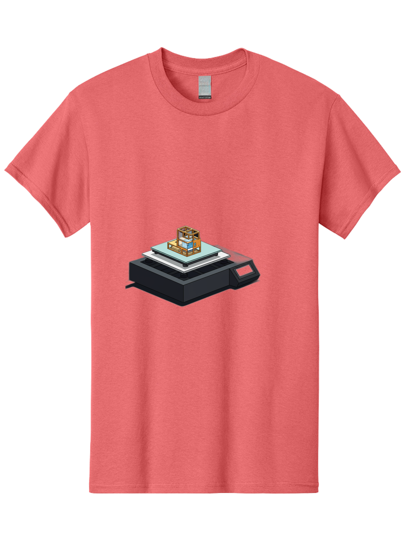 3D-Printer-19 Men'S Graphic Tee, 100% Cotton, Comfortable Casual Summer Wear, Machine Washable, 3D Printing Technology, Additive Manufacturing, Prototype Development, Rapid Prototyping, 3D Modeling, Futuristic Design, Innovative Printing, Baa012