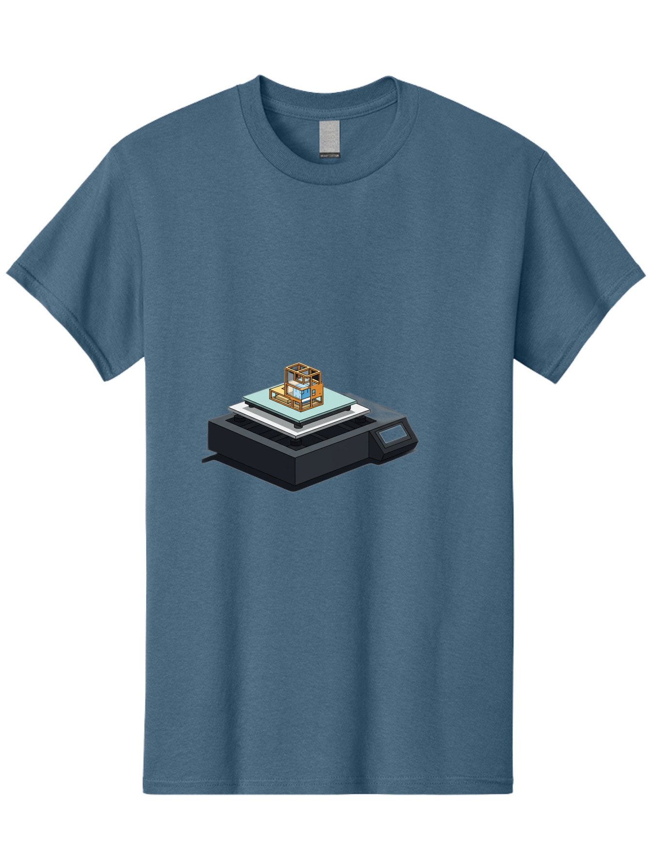 3D-Printer-19 Men'S Graphic Tee, 100% Cotton, Comfortable Casual Summer Wear, Machine Washable, 3D Printing Technology, Additive Manufacturing, Prototype Development, Rapid Prototyping, 3D Modeling, Futuristic Design, Innovative Printing, Baa012